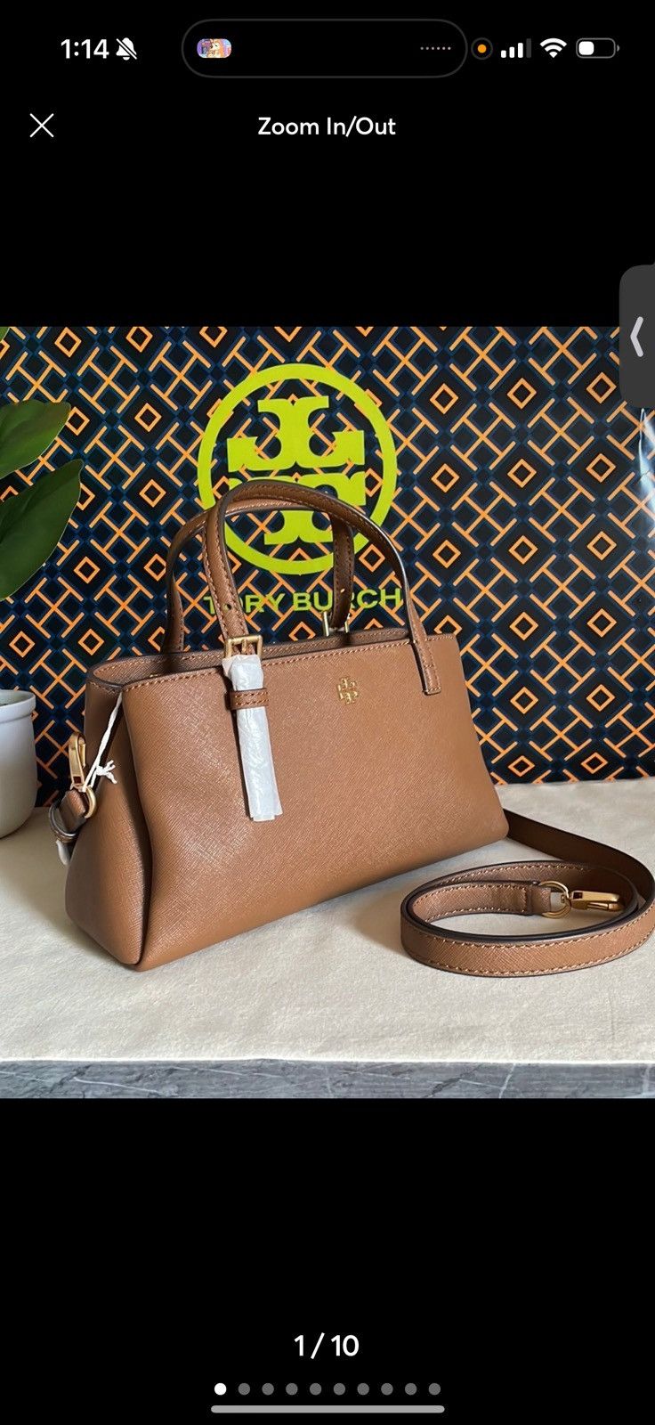 Tory Burch New, tory burch Emerson mini tote crossbody bag in brwon Size ONE SIZE - 1 Thumbnail