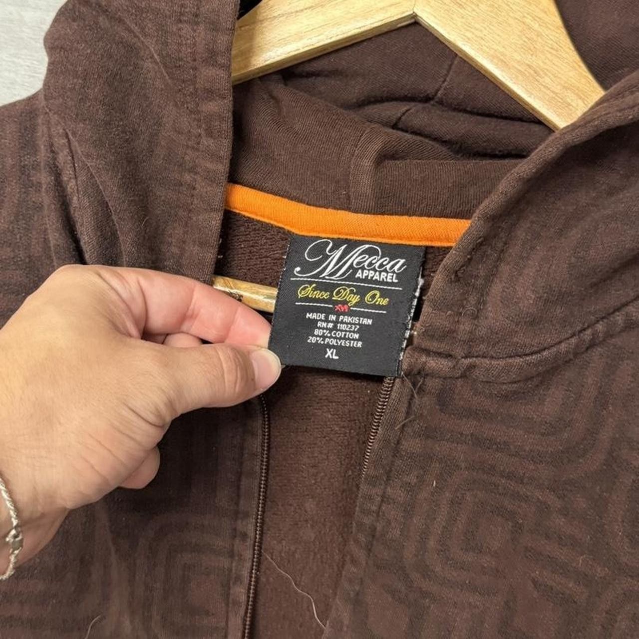 Mecca Mecca Brown Zip Up Crazy Affliction Hoodie Sweatshirt XL Size US XL / EU 56 / 4 - 6 Thumbnail