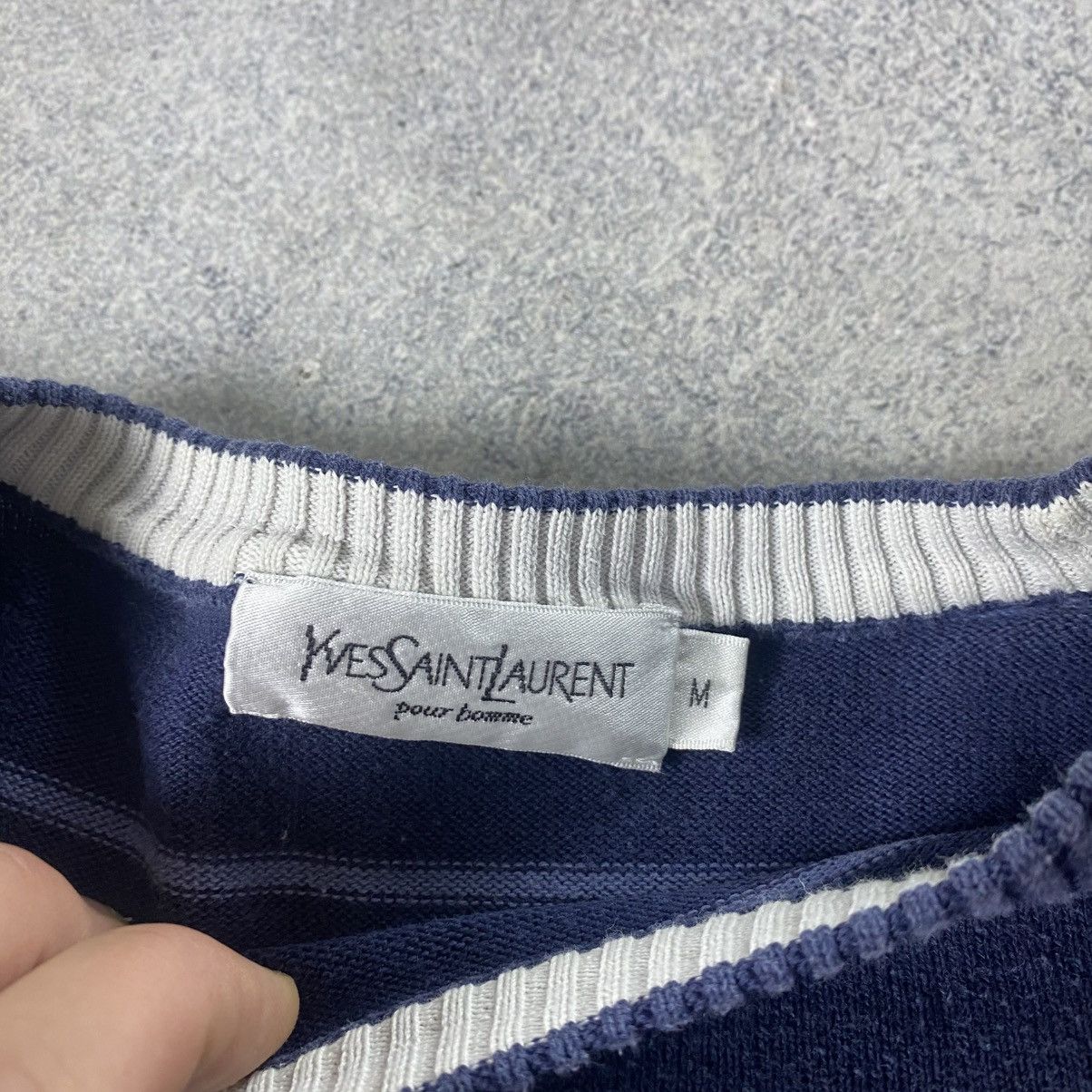 Vintage YVES SAINT LAURENT Vintage Sweater Knit Sweatshirt YSL Rare Size US M / EU 48-50 / 2 - 7 Thumbnail
