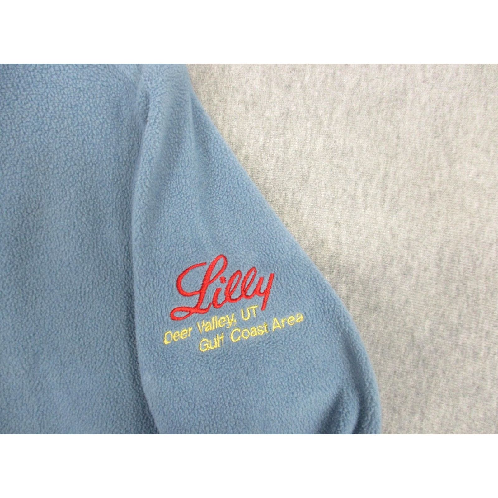 Patagonia Patagonia Pullover Womens Medium Blue Quarter Zip Fleece Embroidered Lilly 36227 Size M / US 6-8 / IT 42-44 - 3 Thumbnail