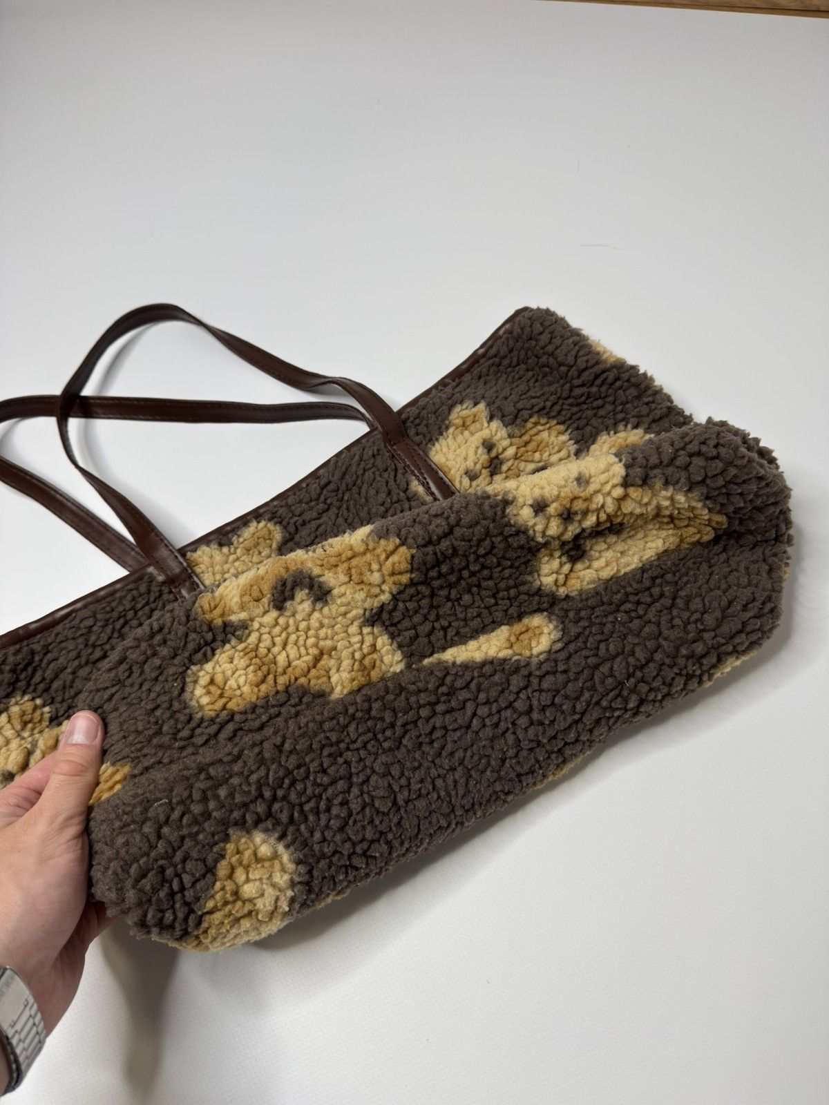 Vintage Vintage avant garde teddy bear sherpa bag y2k if6was9 swag Size ONE SIZE - 5 Thumbnail
