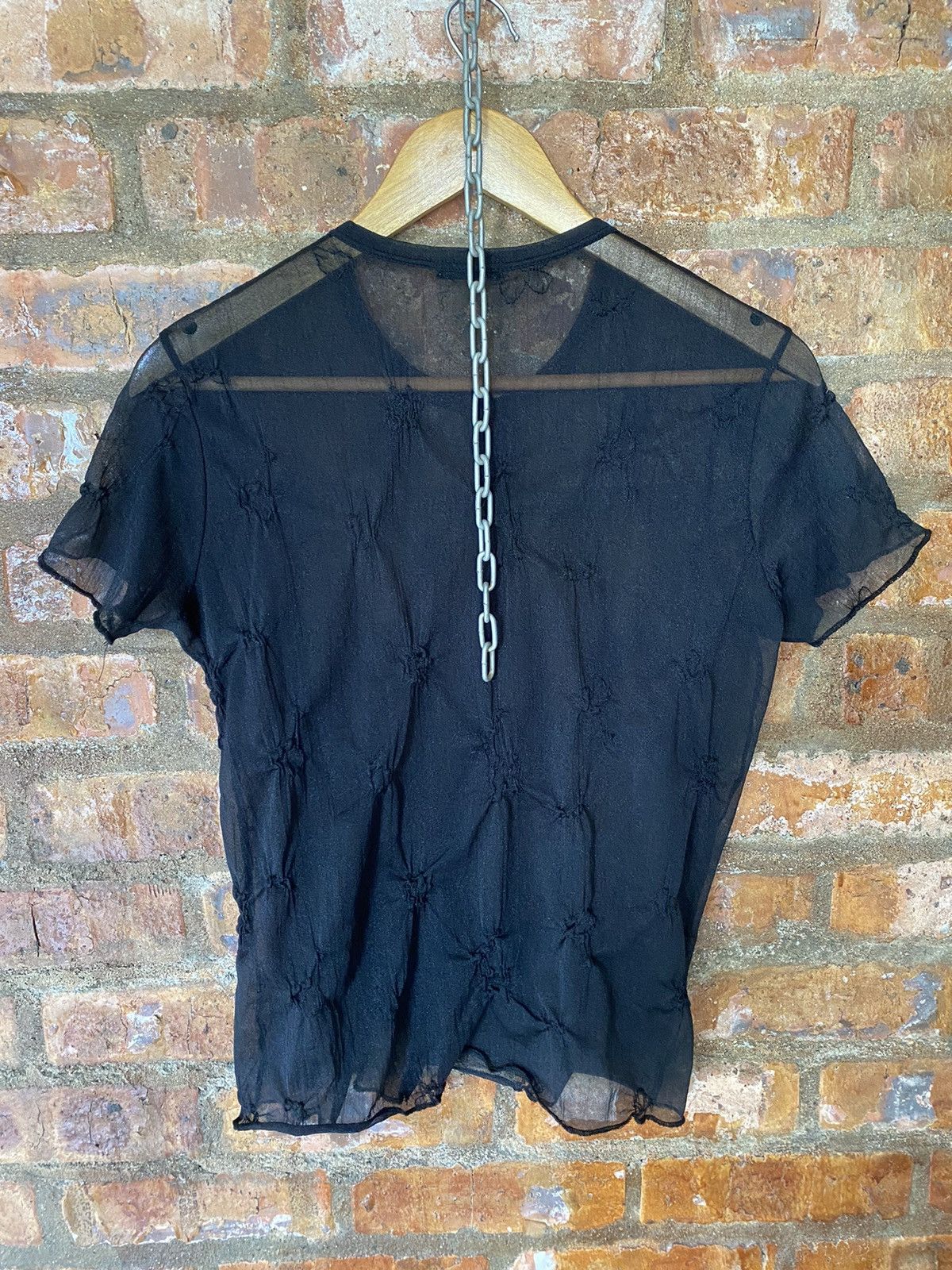 Y's 1990s Y'S Mesh transparent shirt Size S / US 4 / IT 40 - 12 Thumbnail