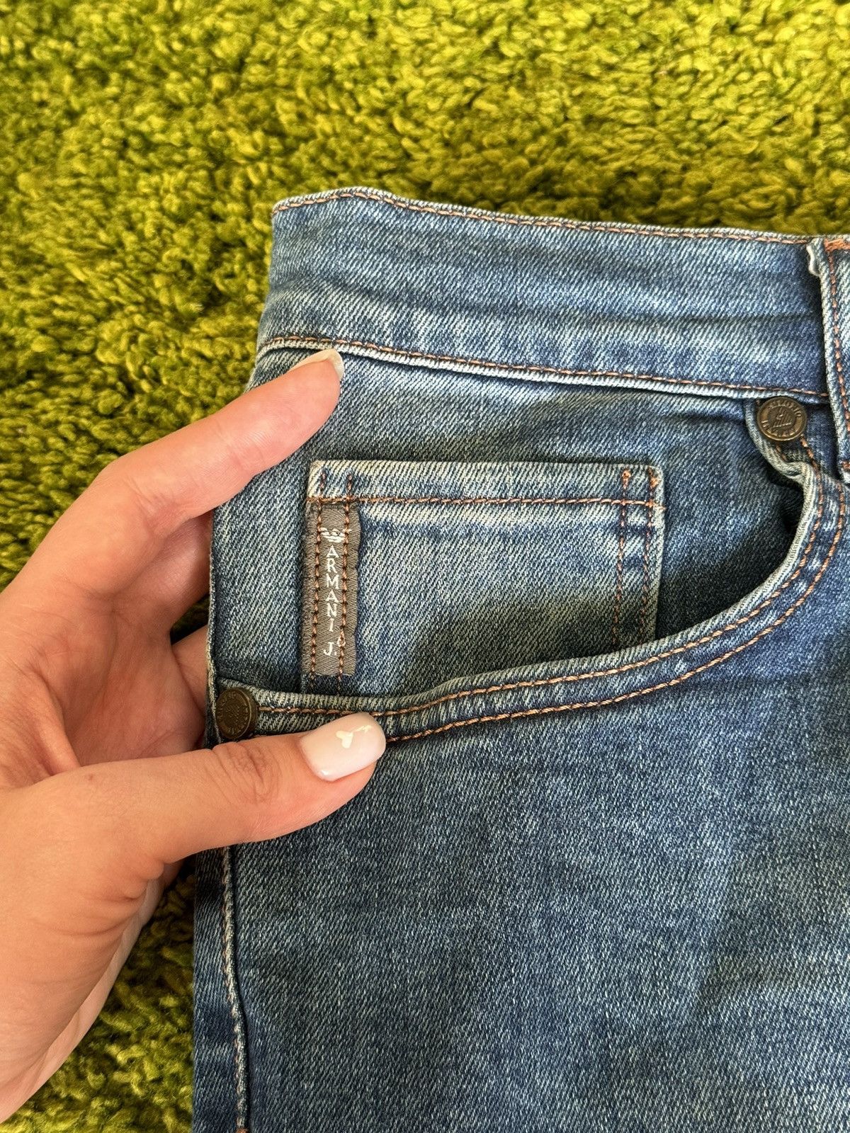 Armani × Giorgio Armani × Vintage Armani Jeans Y2K vintage jeans denim pants Size US 36 / EU 52 - 4 Thumbnail