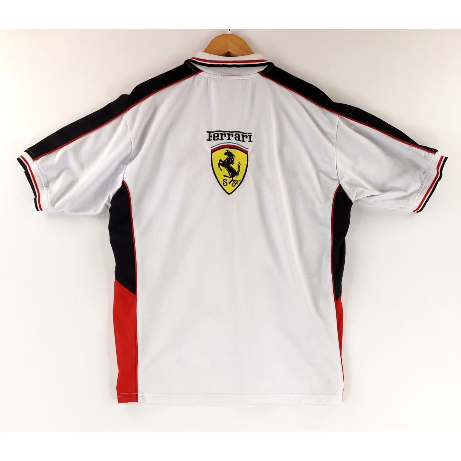 Ferrari VINTAGE Ferrari Polo Shirt VTG Marlboro Vodafone White Short Sleeve Mens L Size US L / EU 52-54 / 3 - 7 Thumbnail