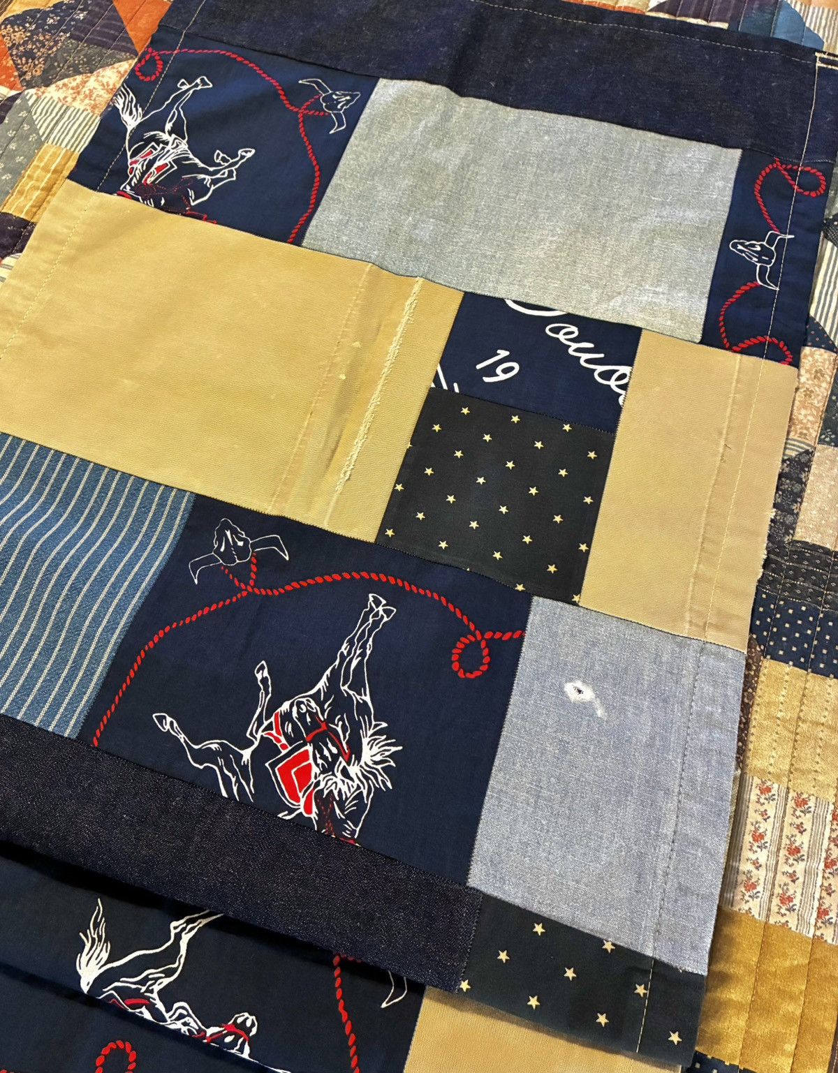 RRL Ralph Lauren CUSTOM RRL/RL SCARF (100% UPCYCLED RL FABRICS)- 1 OF A KIND Size ONE SIZE - 9 Thumbnail