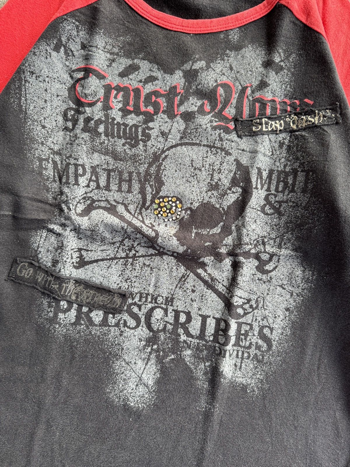Japanese Brand Japanese Cornflake Skull and Poem LS Tshirt Size US XL / EU 56 / 4 - 5 Thumbnail