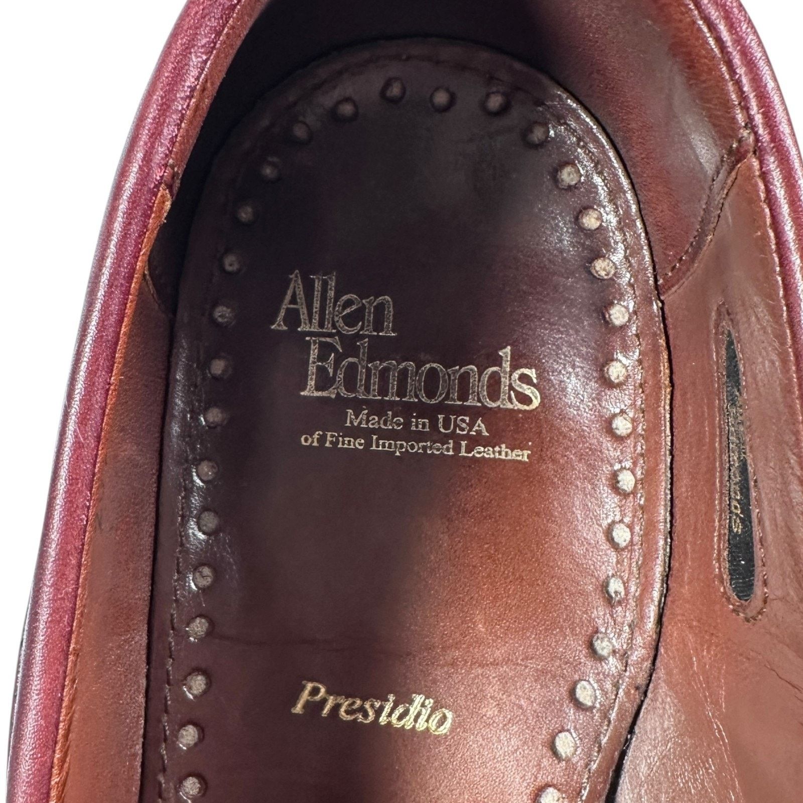Allen Edmonds Allen Edmonds Presidio Penny Loafers Men 8 D Brown Burgundy Size US 8 / EU 41 - 7 Thumbnail