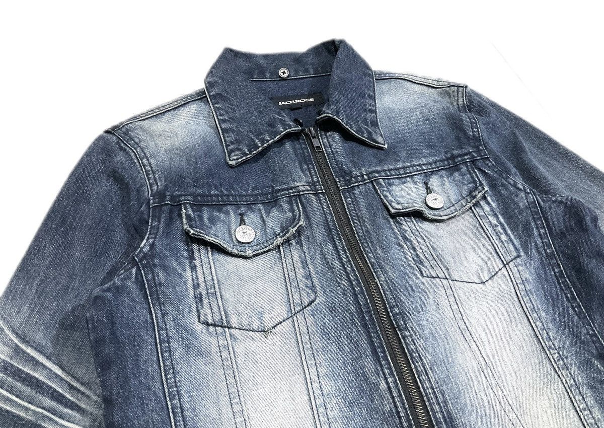 If Six Was Nine × JACKROSE × Japanese Brand 🔥 Y2k Archived Jackrose Denim Jacket Faded Size US M / EU 48-50 / 2 - 4 Thumbnail