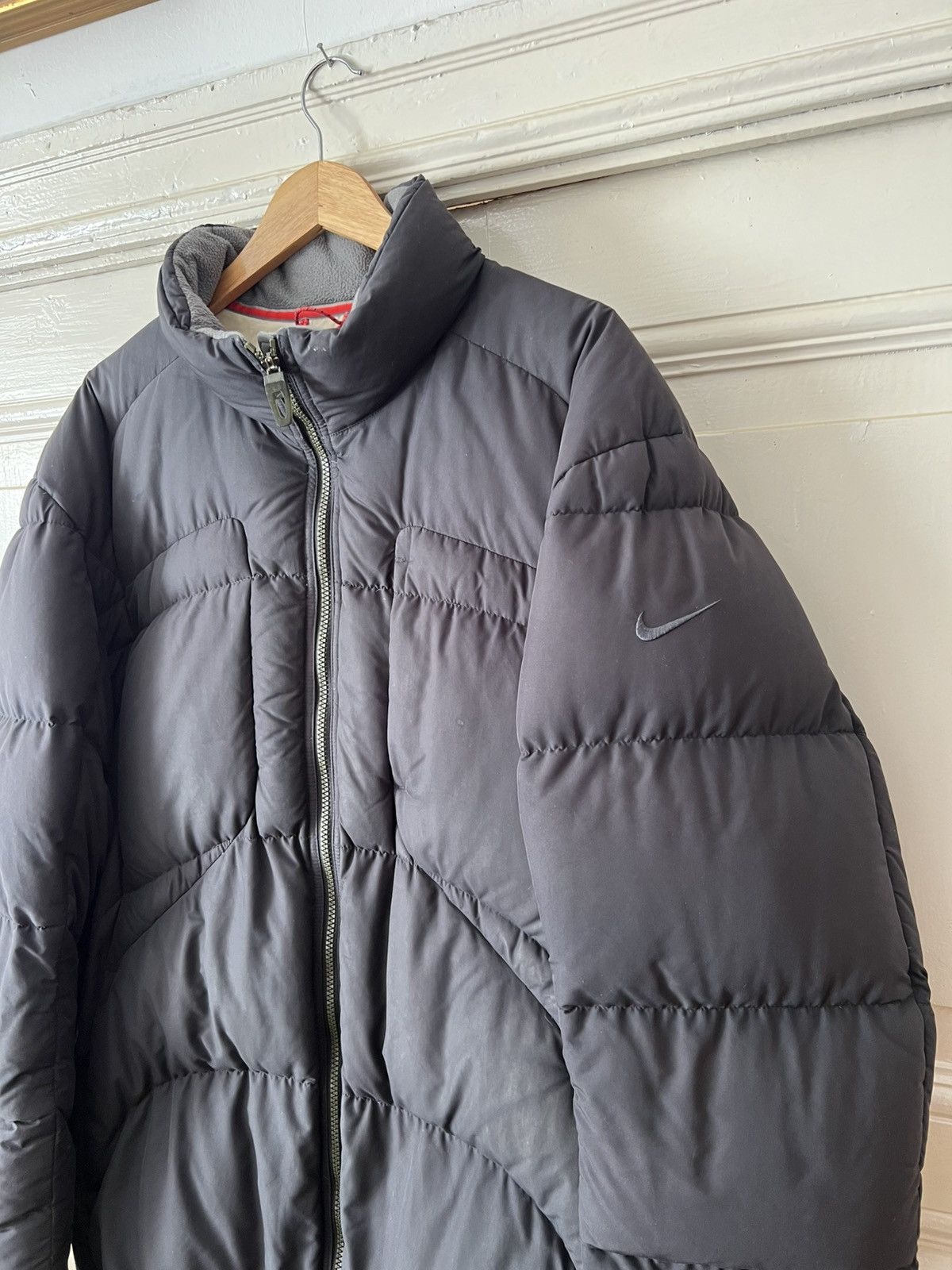 Nike × Vintage Nike Vintage Puffer Jacket Size US L / EU 52-54 / 3 - 3 Thumbnail