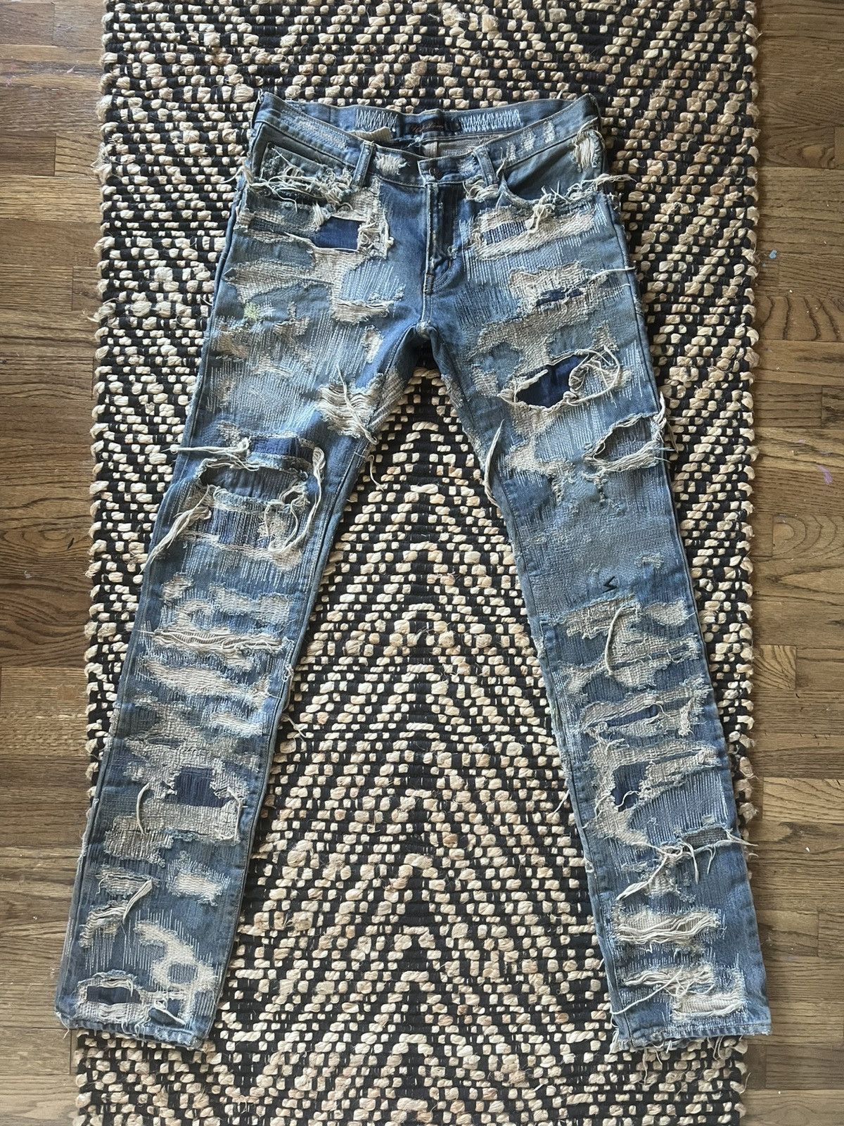 Undercover Undercover AW05 “Arts & Crafts” Blue 85 Denim Size US 31 - 1 Thumbnail