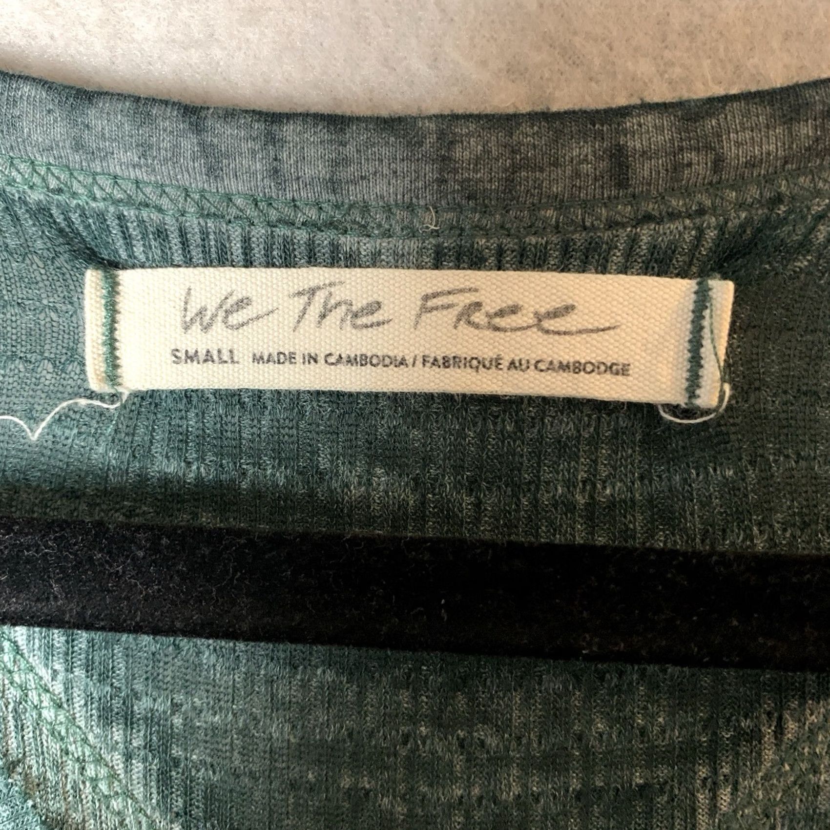 Free People VINTAGE Free People We The Free Citrine Thermal Top Women S Green Boho Minimalist Size S / US 4 / IT 40 - 4 Thumbnail