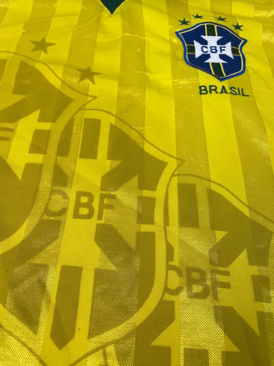 Vintage Vintage Retro Brazil 1994 1996 Home Shirt Soccer Jersey Size US L / EU 52-54 / 3 - 10 Thumbnail