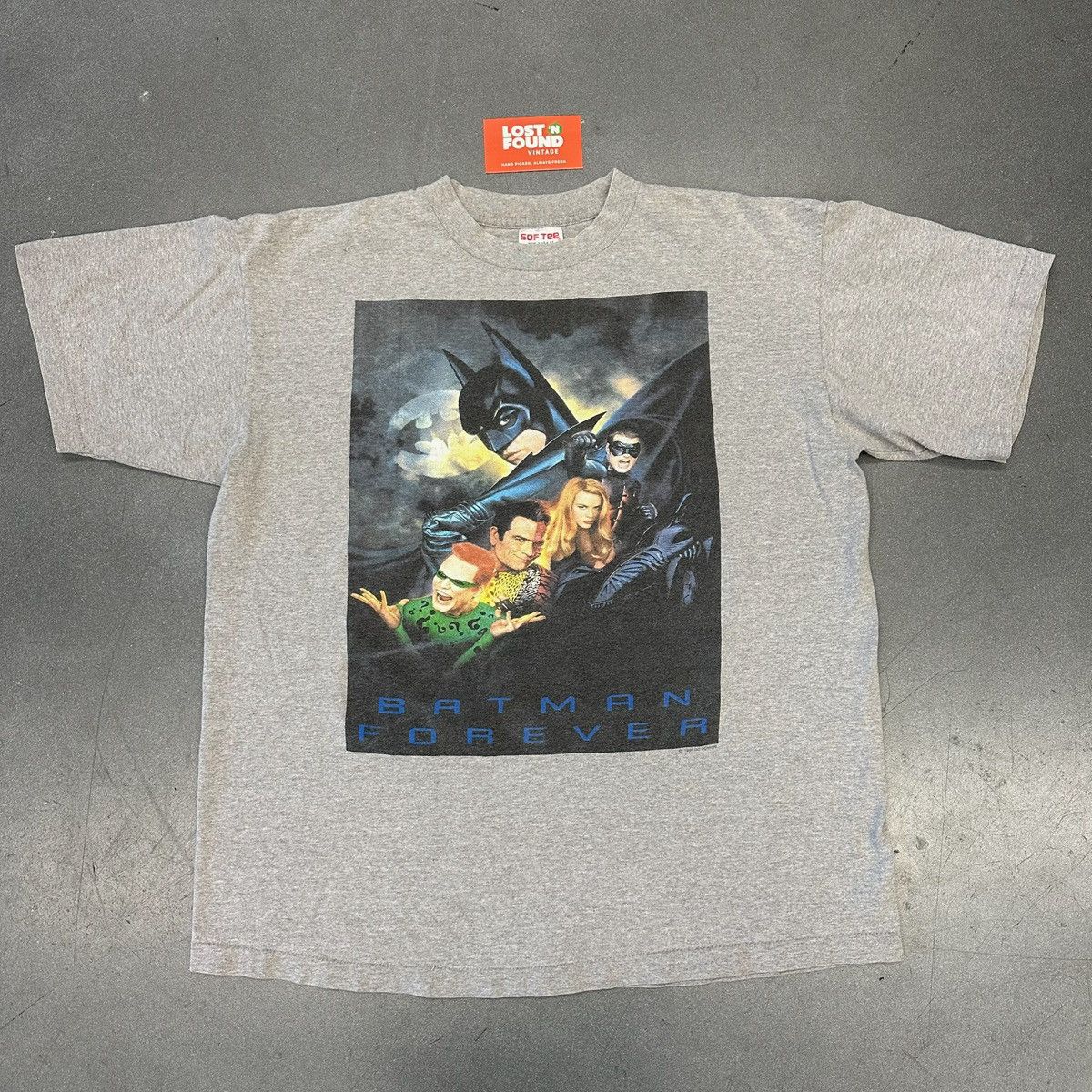 Vintage 1995 Vintage Batman Forever DC Comics Movie Tee Size US XL / EU 56 / 4 - 1 Thumbnail