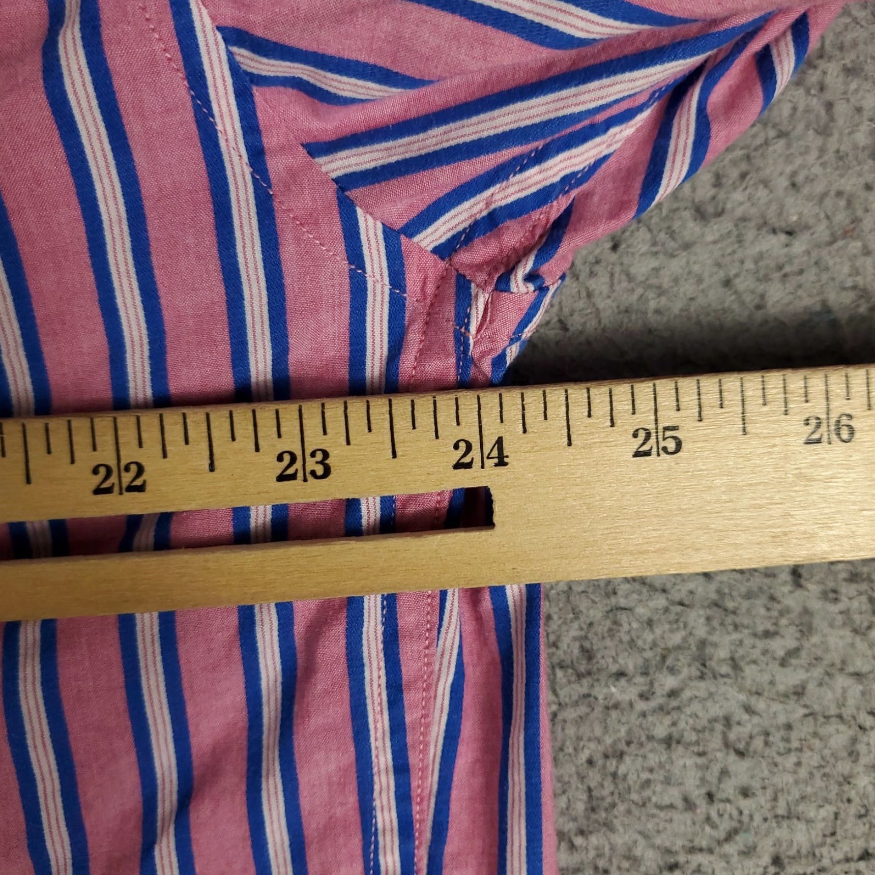 Tommy Bahama Tommy Bahama Shirt Mens Large Pink Blue Striped Cotton Button Up Long Sleeve Shirt Size US L / EU 52-54 / 3 - 5 Thumbnail