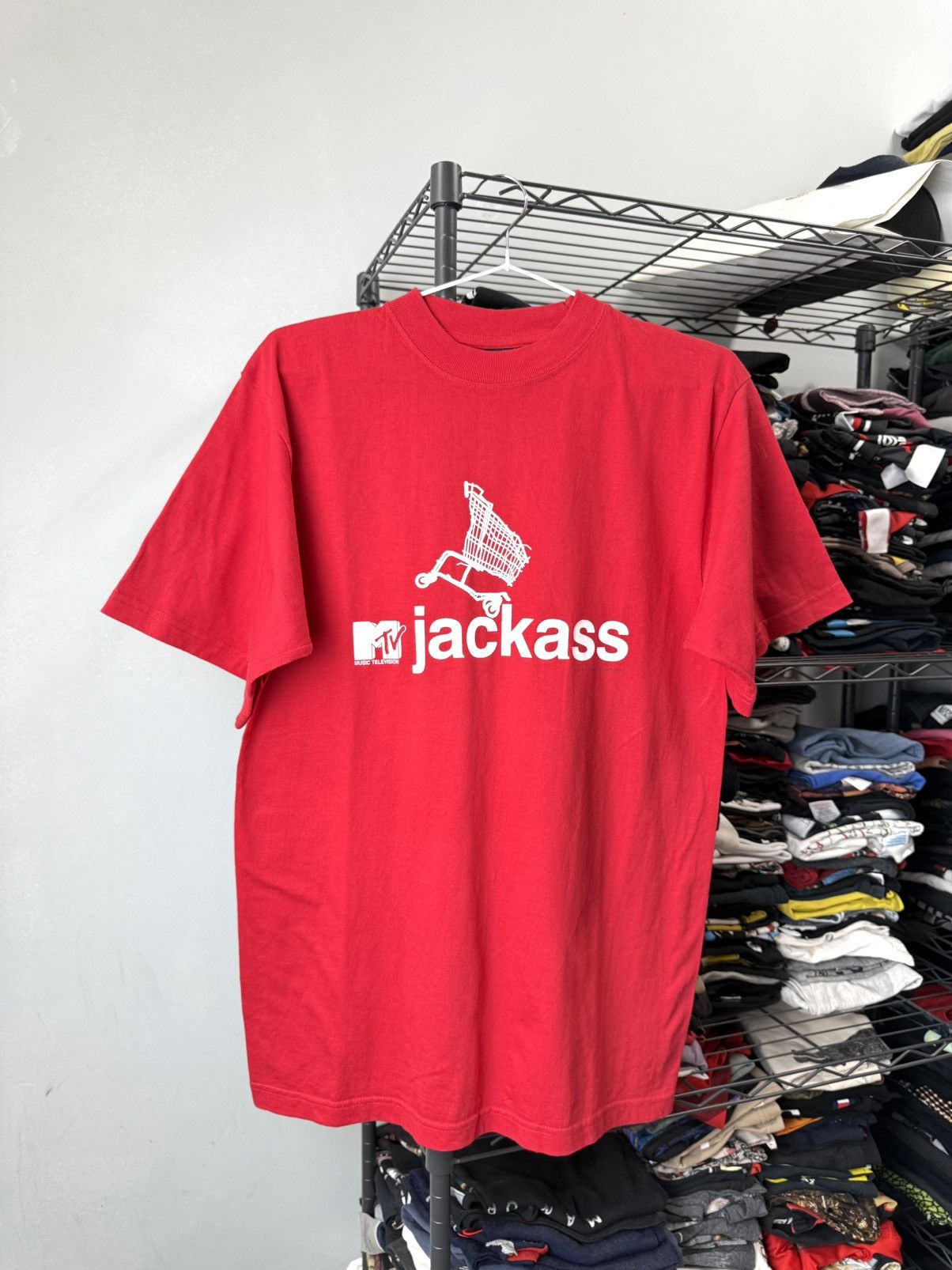 Mtv Rare! 2003 Vintage Jackass MTV T Shirt Y2K American Vtg Size US M / EU 48-50 / 2 - 1 Thumbnail