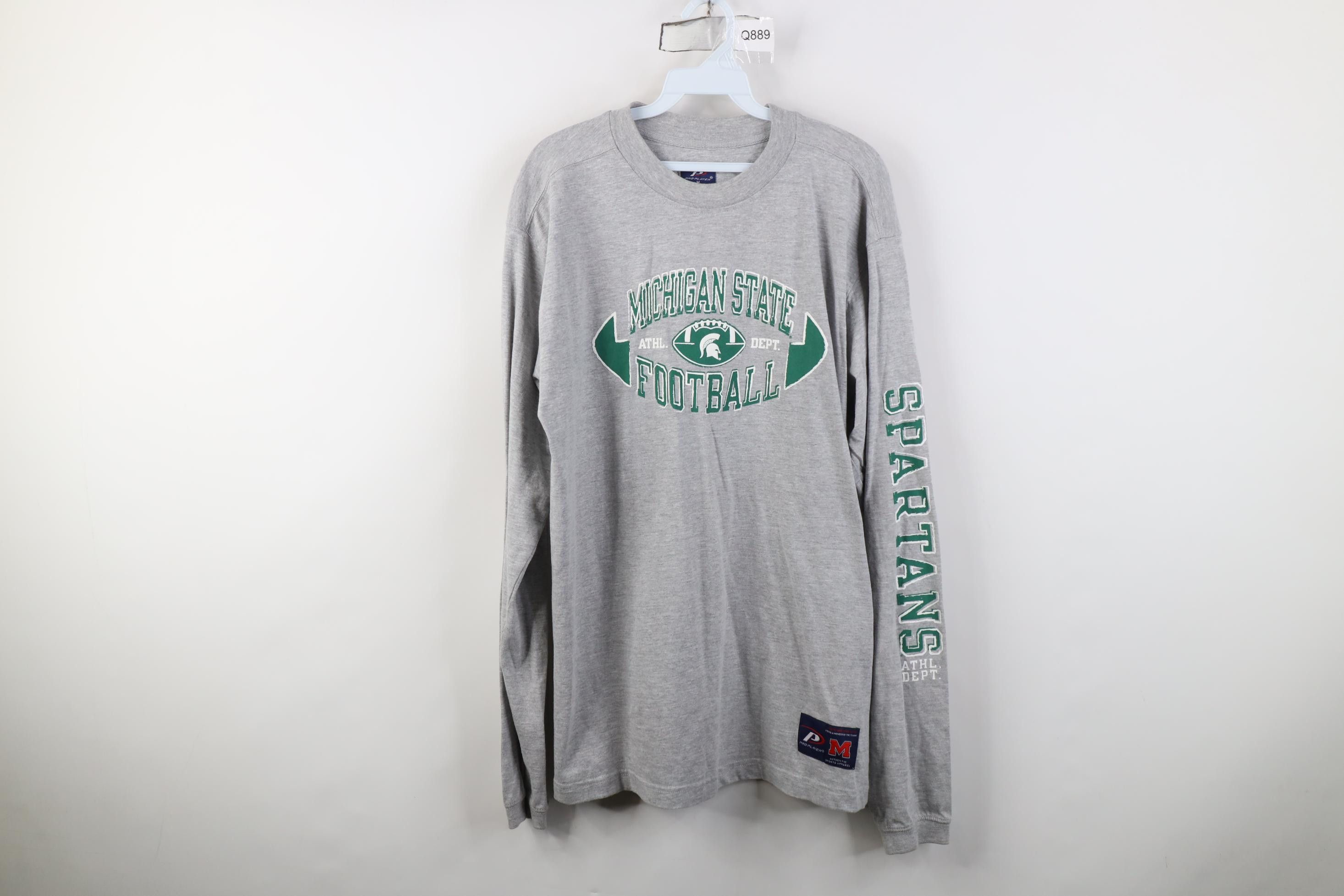 Vintage Vintage 90s Y2K Michigan State University Football T-Shirt Size US M / EU 48-50 / 2 - 1 Thumbnail