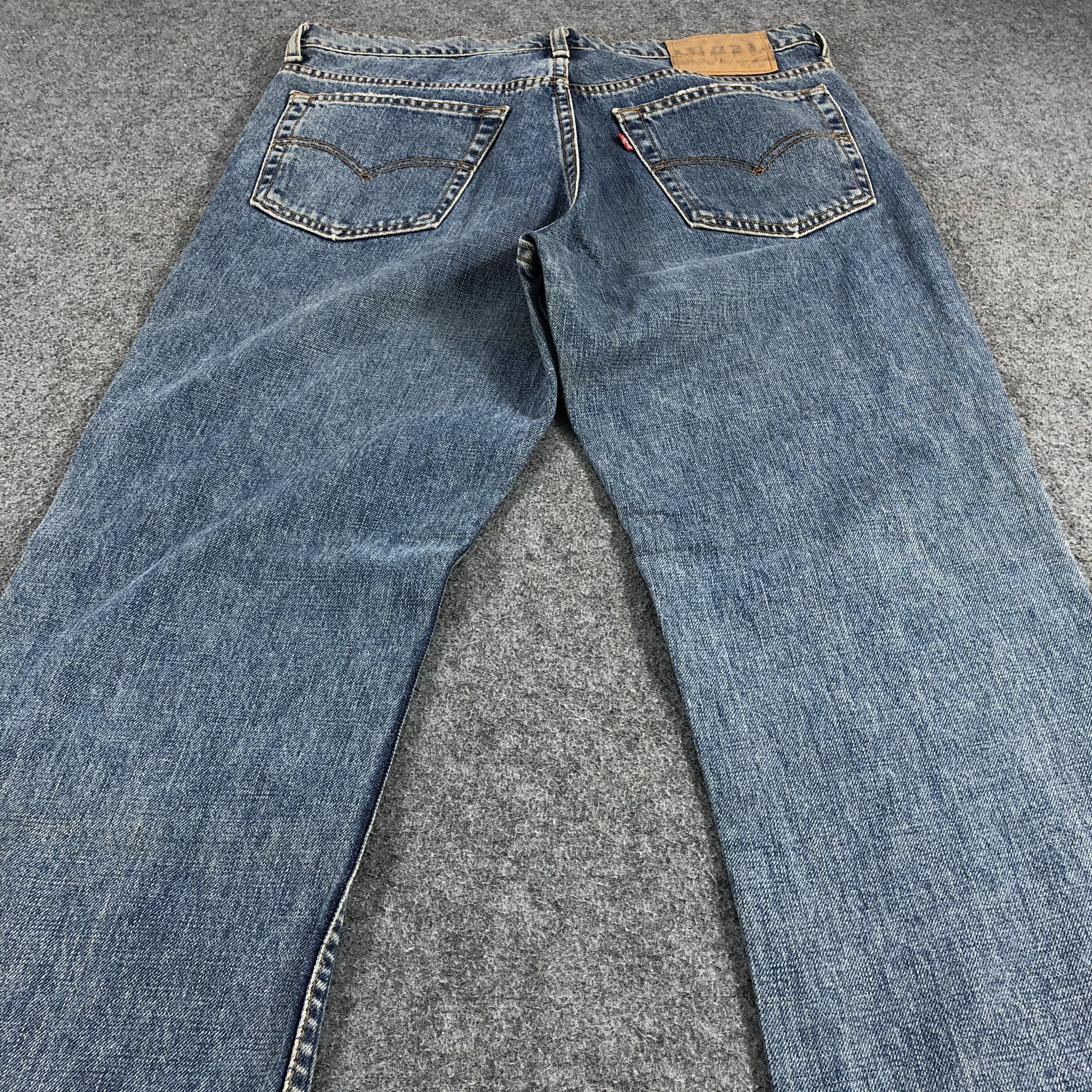 Levi's Vintage 90s Levis 517 Jeans Faded Blue Flare Denim KJ497 Size US 32 / EU 48 - 4 Thumbnail
