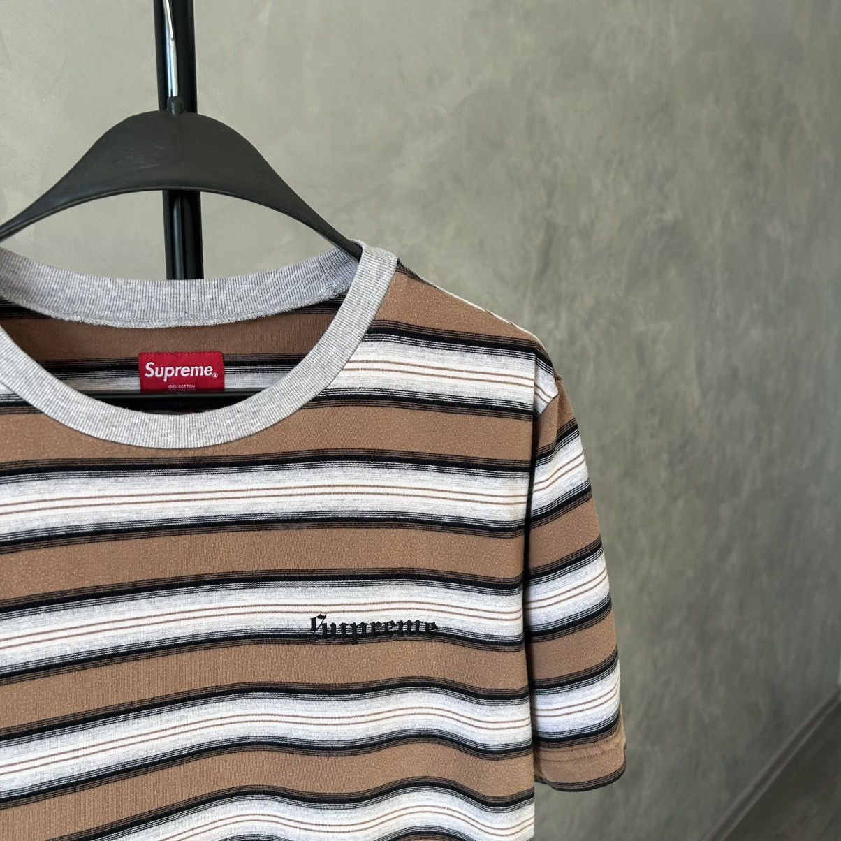 Supreme Supreme SS17 Shadow Stripe Tee M Size US M / EU 48-50 / 2 - 3 Thumbnail