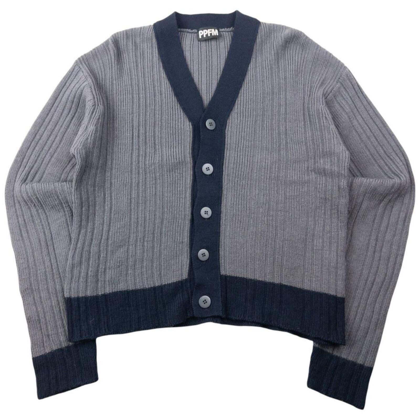 Sci-Fi Fantasy Vintage 2000s PPFM Ribbed Cardigan Size S Size US S / EU 44-46 / 1 - 1 Thumbnail