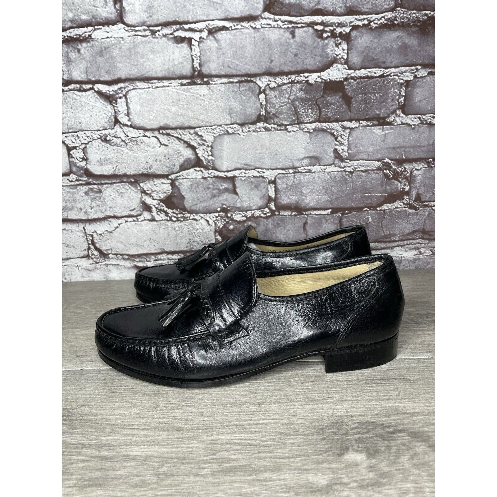 Nunn Bush Nunn Bush Black Leather Slip On Tassel Loafers Dress Shoes M Size US 7.5 / EU 40-41 - 17 Thumbnail
