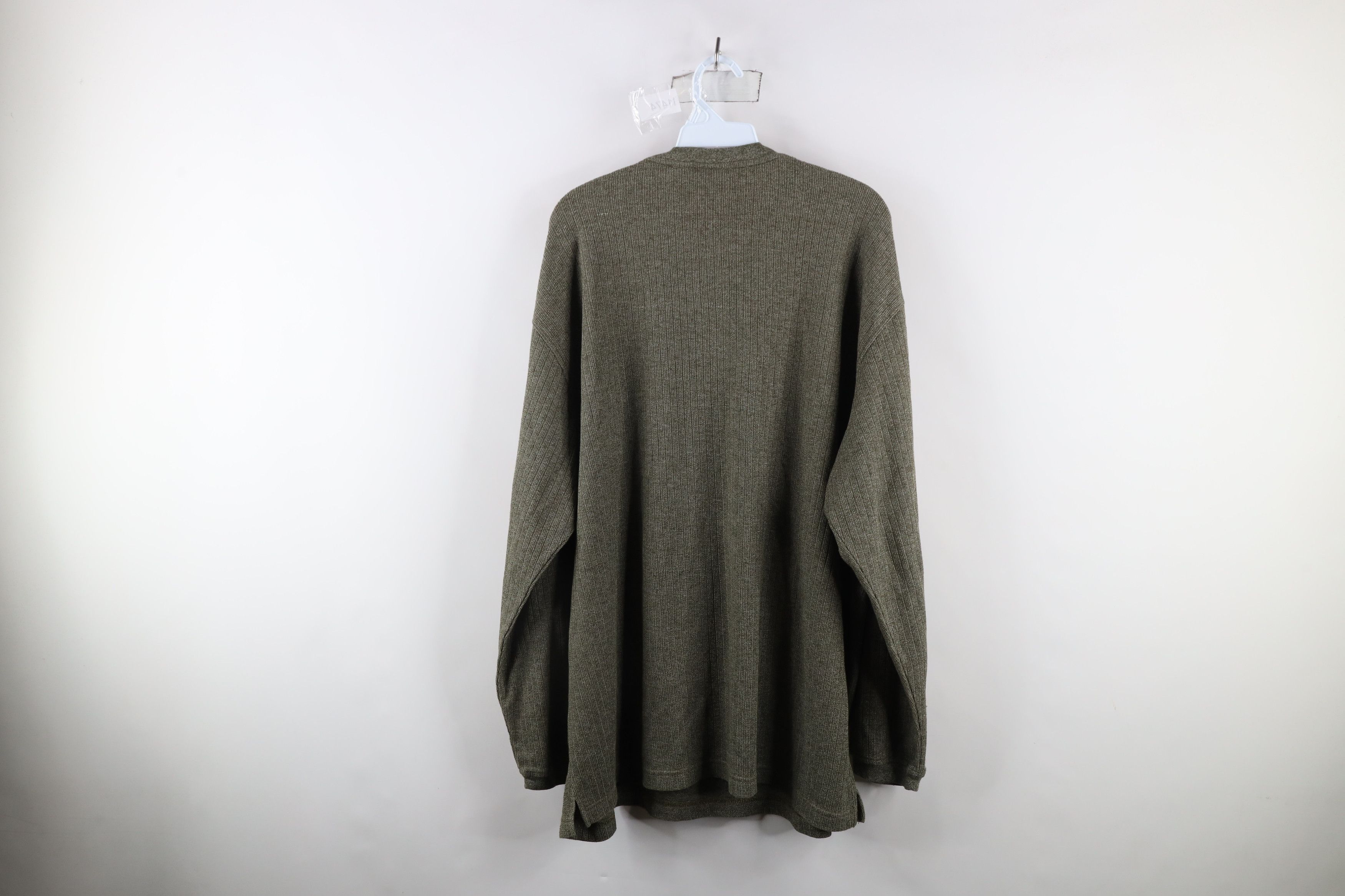 Vintage Vintage 90s Streetwear Knit Long Sleeve Henley T-Shirt Size US XL / EU 56 / 4 - 8 Thumbnail