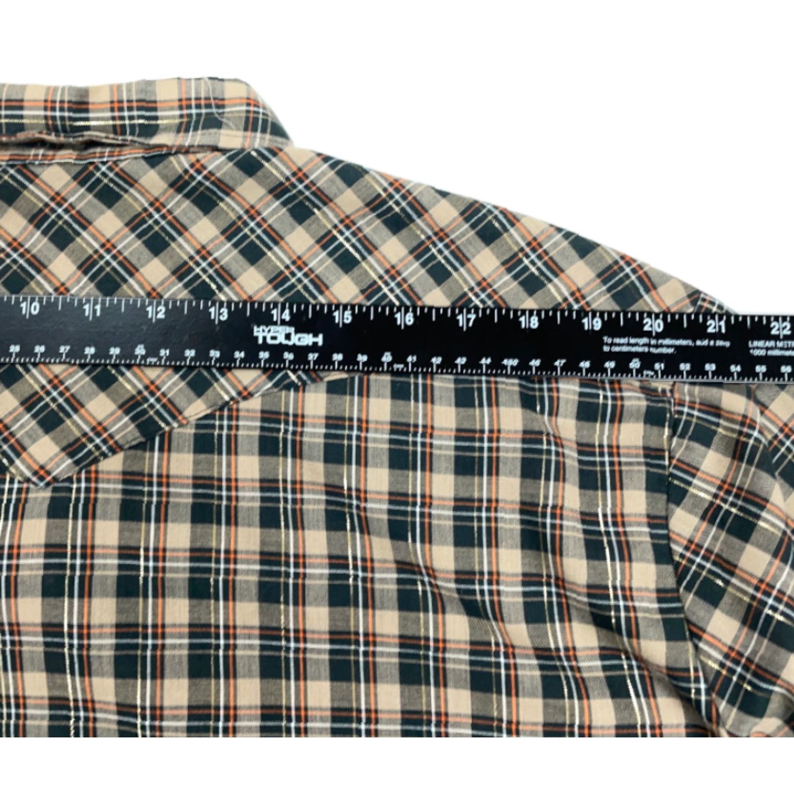 Wrangler VINTAGE Wrangler Brown Plaid Western Shirt Adult XL Lightweight Cotton Made in USA Rockabilly Mens Size US XL / EU 56 / 4 - 7 Thumbnail