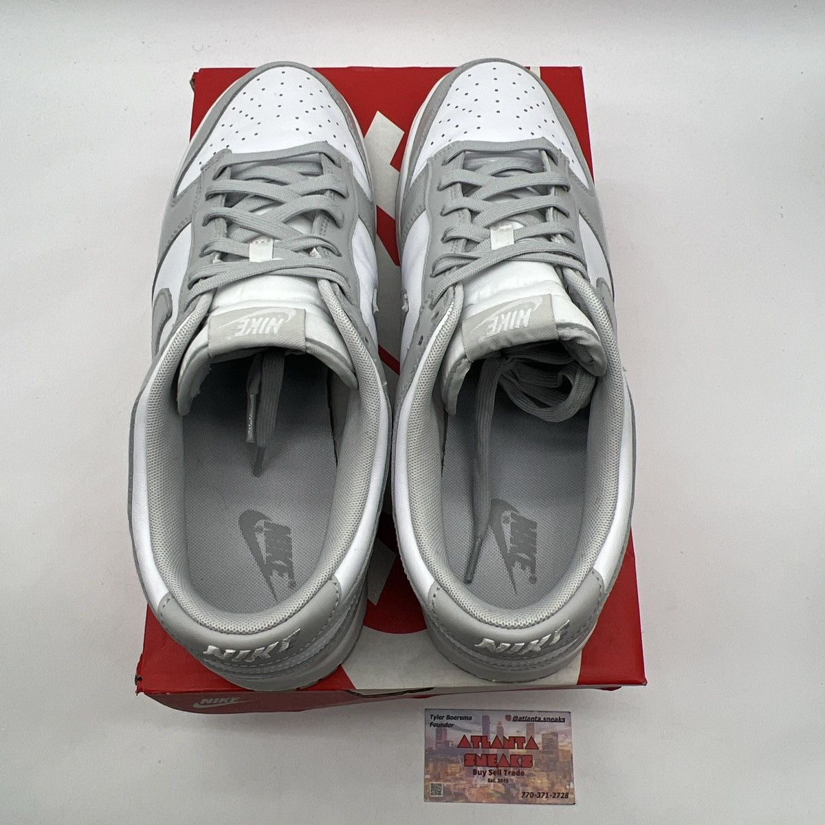 Nike Nike dunk low grey fog Size US 14 / EU 47 - 7 Thumbnail