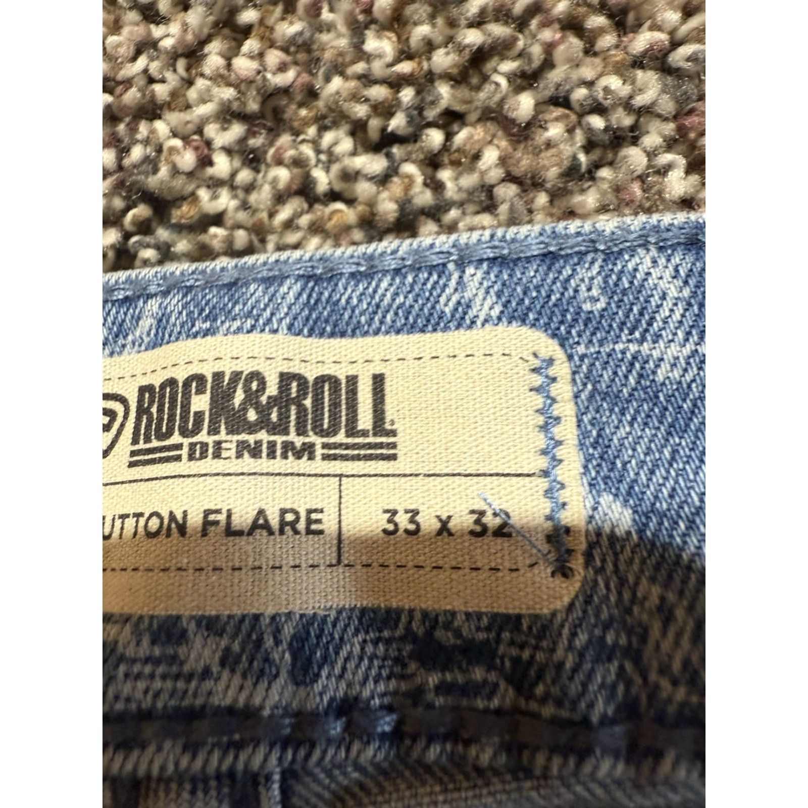 Denime Rock & Roll Denim Capri Jeans Women's 33 Blue 15 Inseam Bermuda Cutoff Jeans Size 33 Women Size 24" / US 00 / IT 34 - 6 Thumbnail