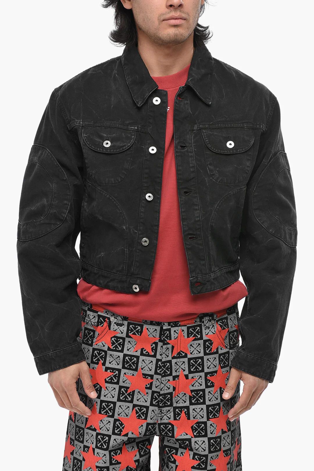Off-White og1mm0426 Denim Jacket in Black Size US XL / EU 56 / 4 - 1 Thumbnail
