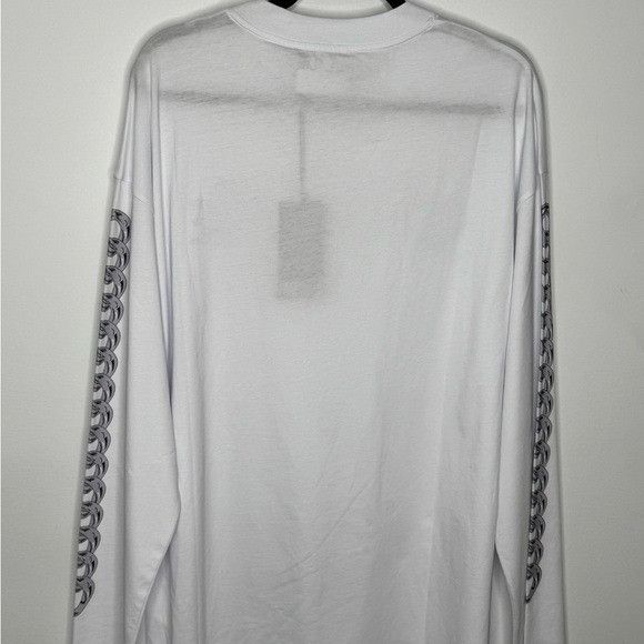 Versace Versace Jeans Couture Printed Long-sleeve T-Shirt White Men’ Size US S / EU 44-46 / 1 - 7 Thumbnail