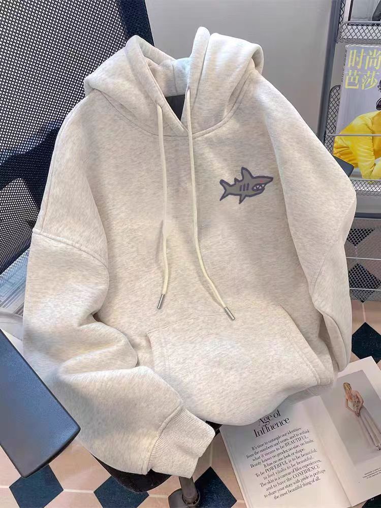 Japanese Brand Shark pattern street fashion hoodie y2k Size US L / EU 52-54 / 3 - 3 Thumbnail