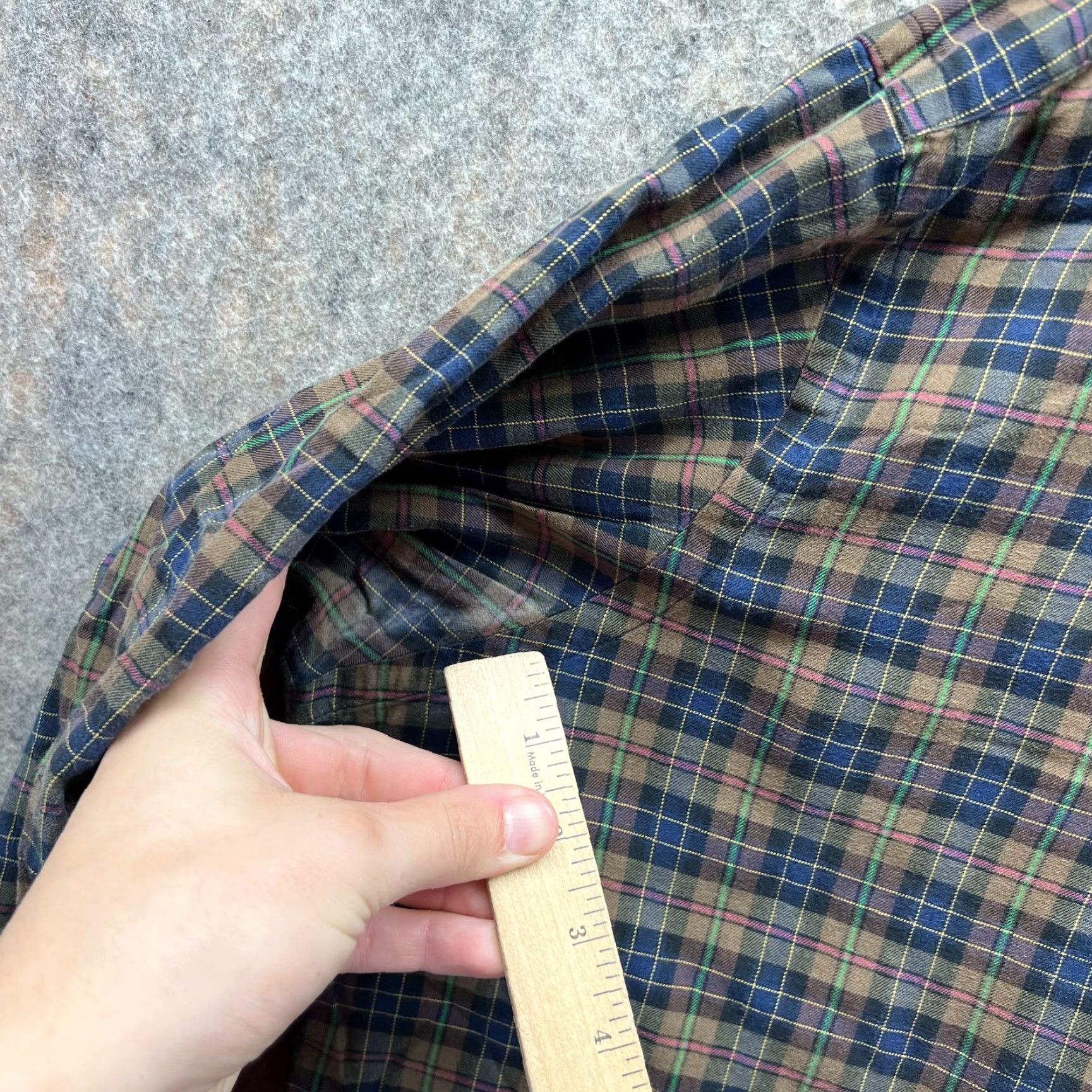 Ralph Lauren VINTAGE Ralph Lauren Shirt Mens L Brown Plaid Button-Down Classic Preppy Size US L / EU 52-54 / 3 - 5 Thumbnail