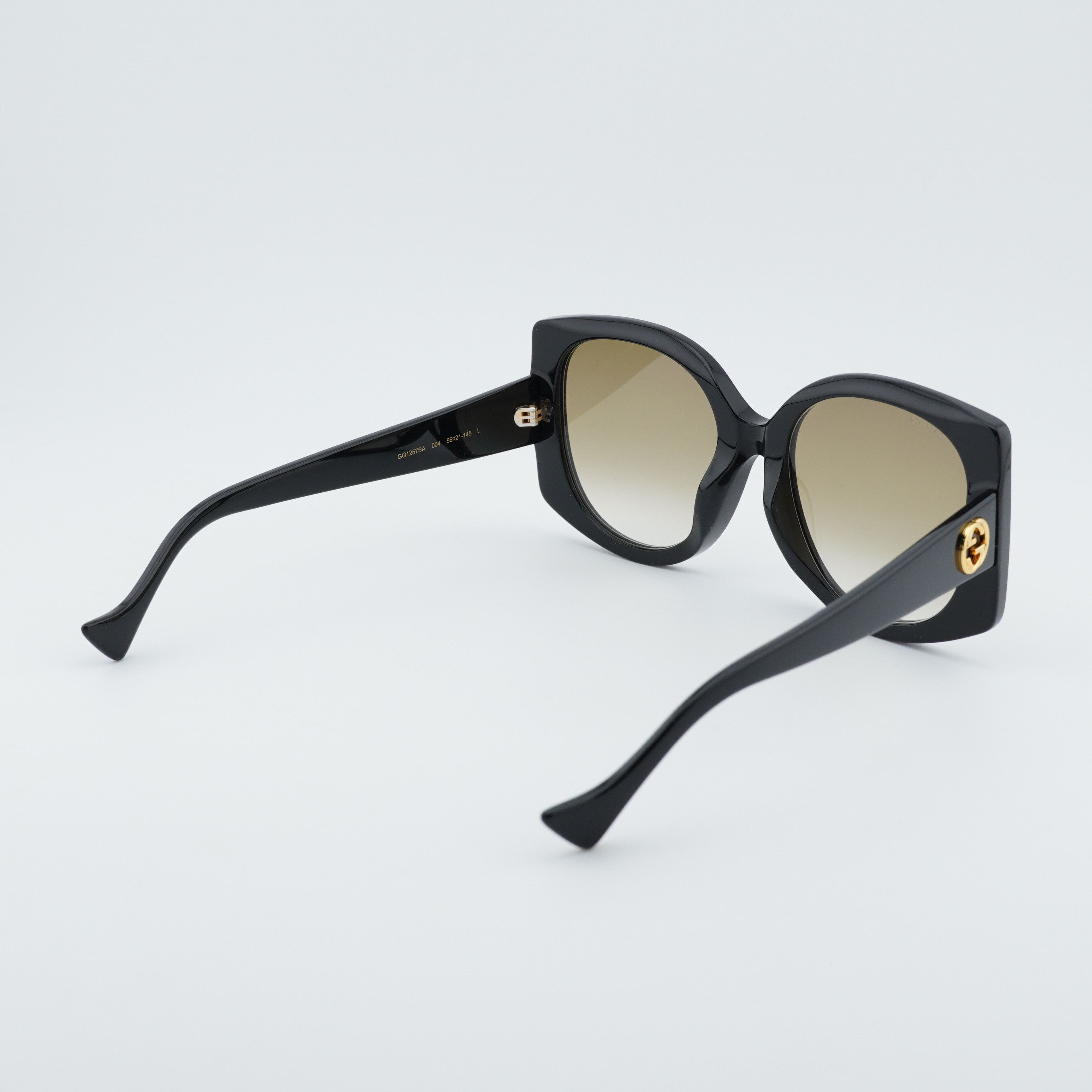 Gucci Gucci GG1257SA 004 Sunglasses Black Butterfly Frame Size ONE SIZE - 8 Thumbnail