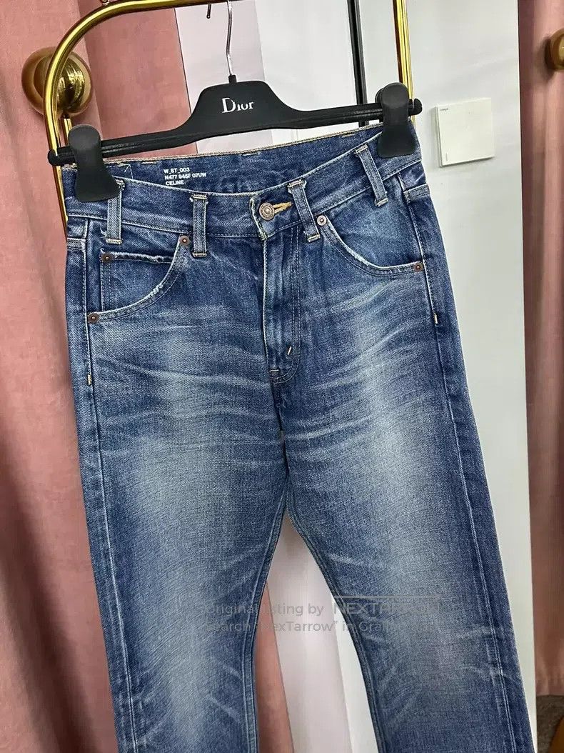 Celine CELINE Celine Blue Denim Pants Size US 26 / EU 42 - 2 Thumbnail