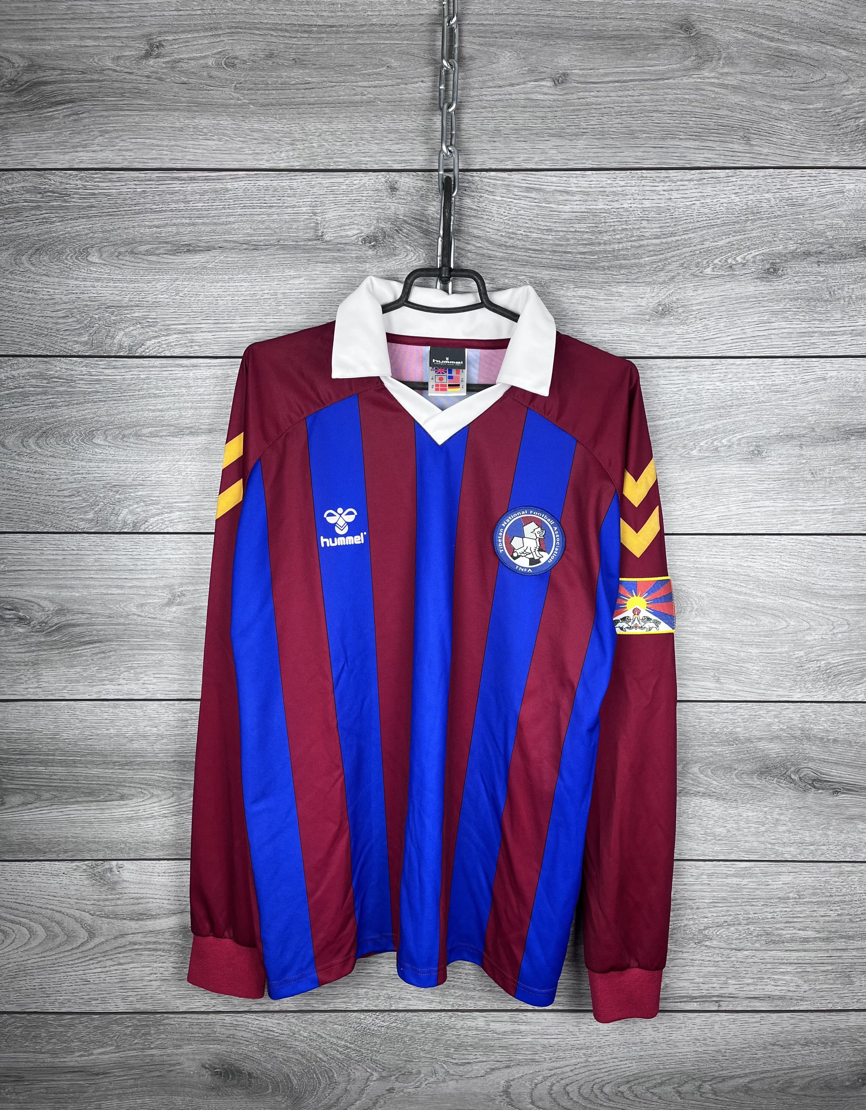 Hummel Vintage Tibet Tibetan 01/02 National Team Jersey Rare Hummel Size US XL / EU 56 / 4 - 1 Thumbnail