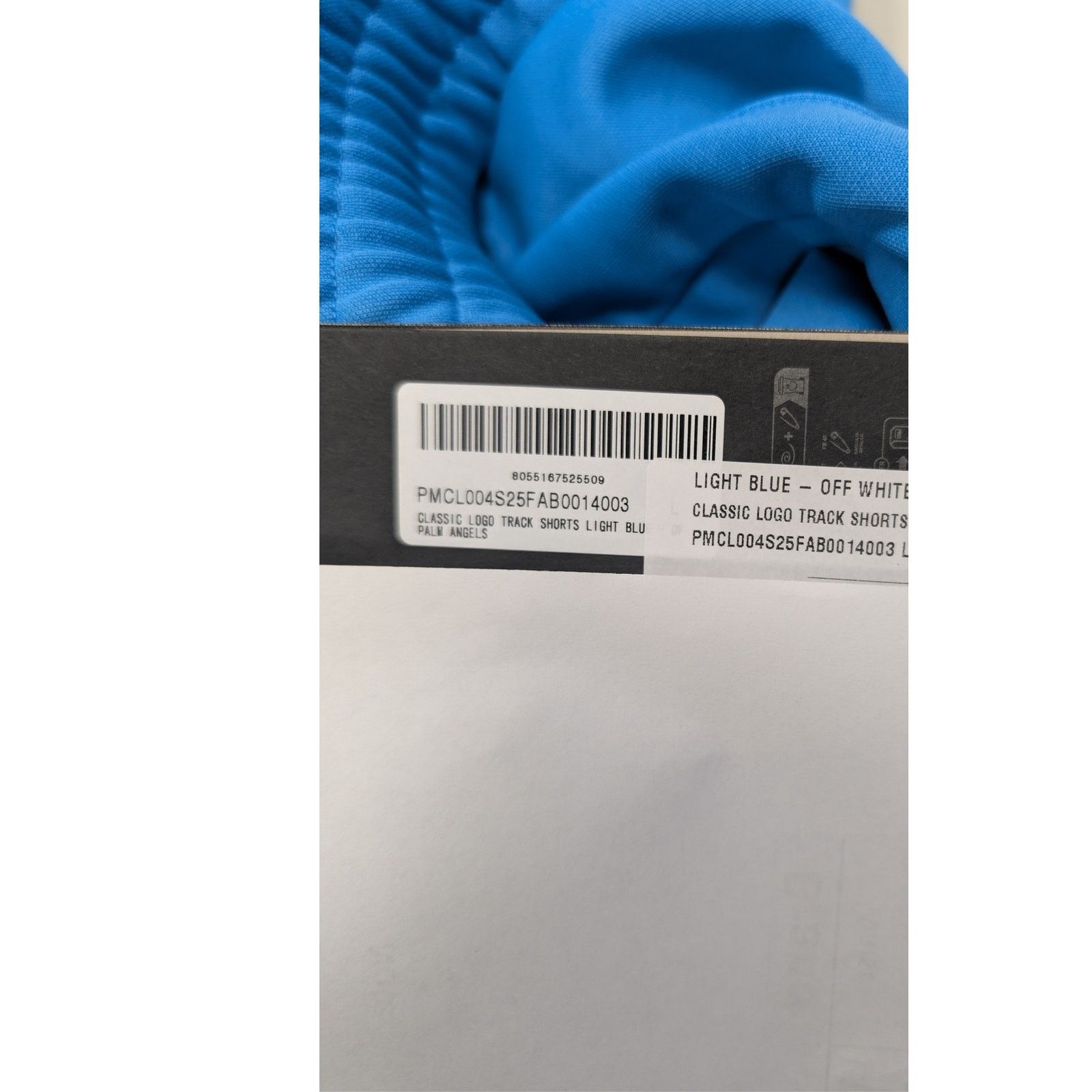 Palm Angels o1rshd1 Classic Logo Track Shorts in Light Blue / Off-White Size US 36 / EU 52 - 20 Thumbnail