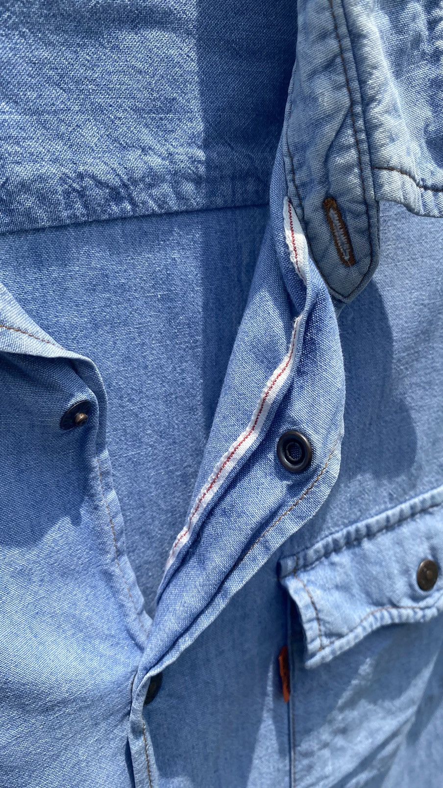 Levi's Vintage Clothing × Vintage Vintage Levi’s Orange tag salvage shirt Size US L / EU 52-54 / 3 - 19 Thumbnail
