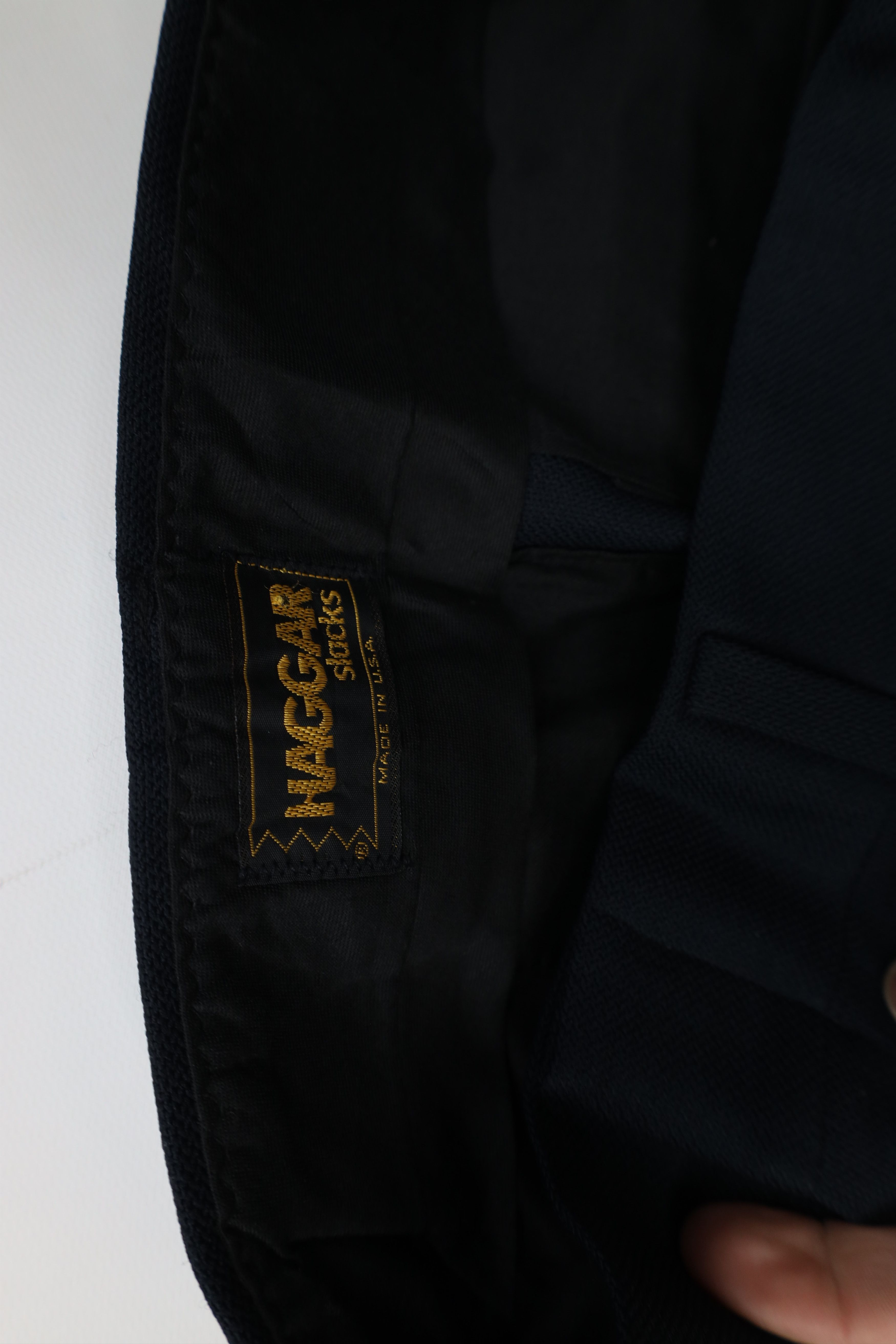 Vintage Vintage 70s Streetwear Wide Leg Chino Pants Navy Blue USA Size US 36 / EU 52 - 7 Thumbnail