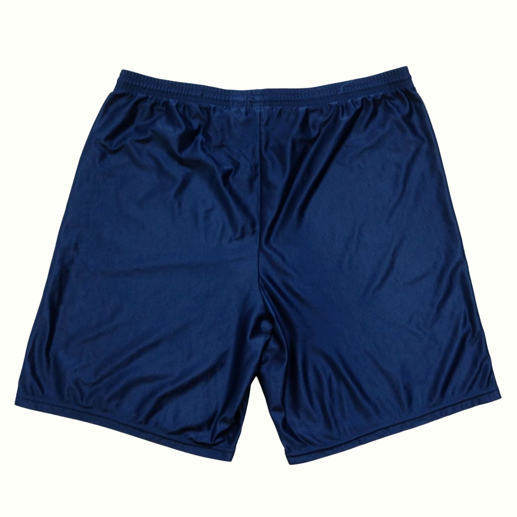 Nike VINTAGE Nike 90s Y2K Retro Mini Swoosh Basketball Satin 10" Shorts BLUE 2002 SZ 2XL Mens Size US 39 - 3 Thumbnail