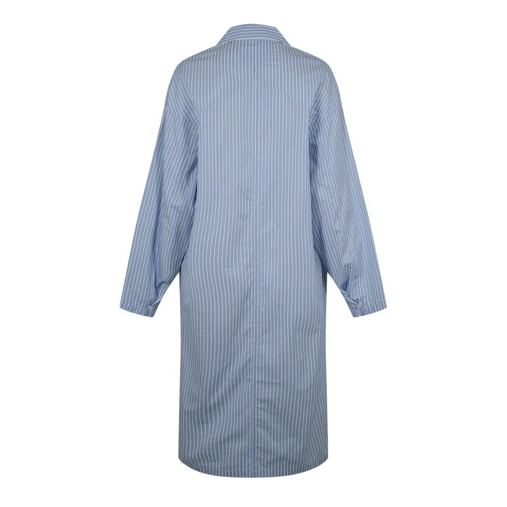 Bottega Veneta Bottega Veneta Collared Neck Midi Shirtdress in White Size XXS / US 00 / IT 34 - 3 Thumbnail