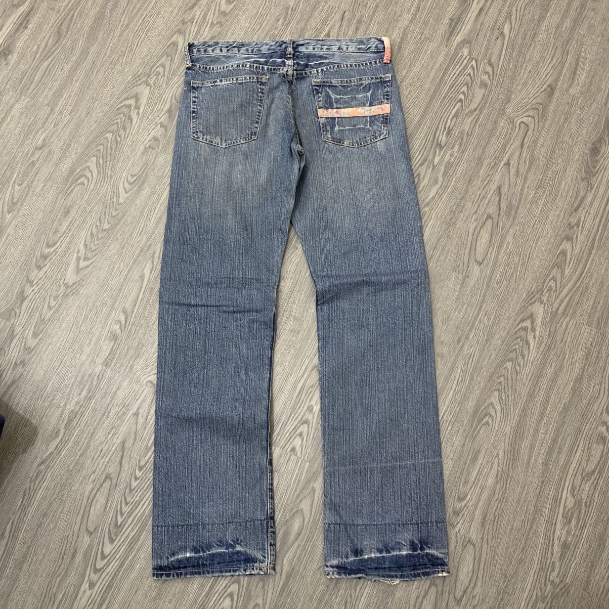Takeo Kikuchi 🇯🇵Vintage'90s TAKEO KIKUCHI Distressed Patchwork Pant🇯🇵 Size US 35 - 6 Thumbnail