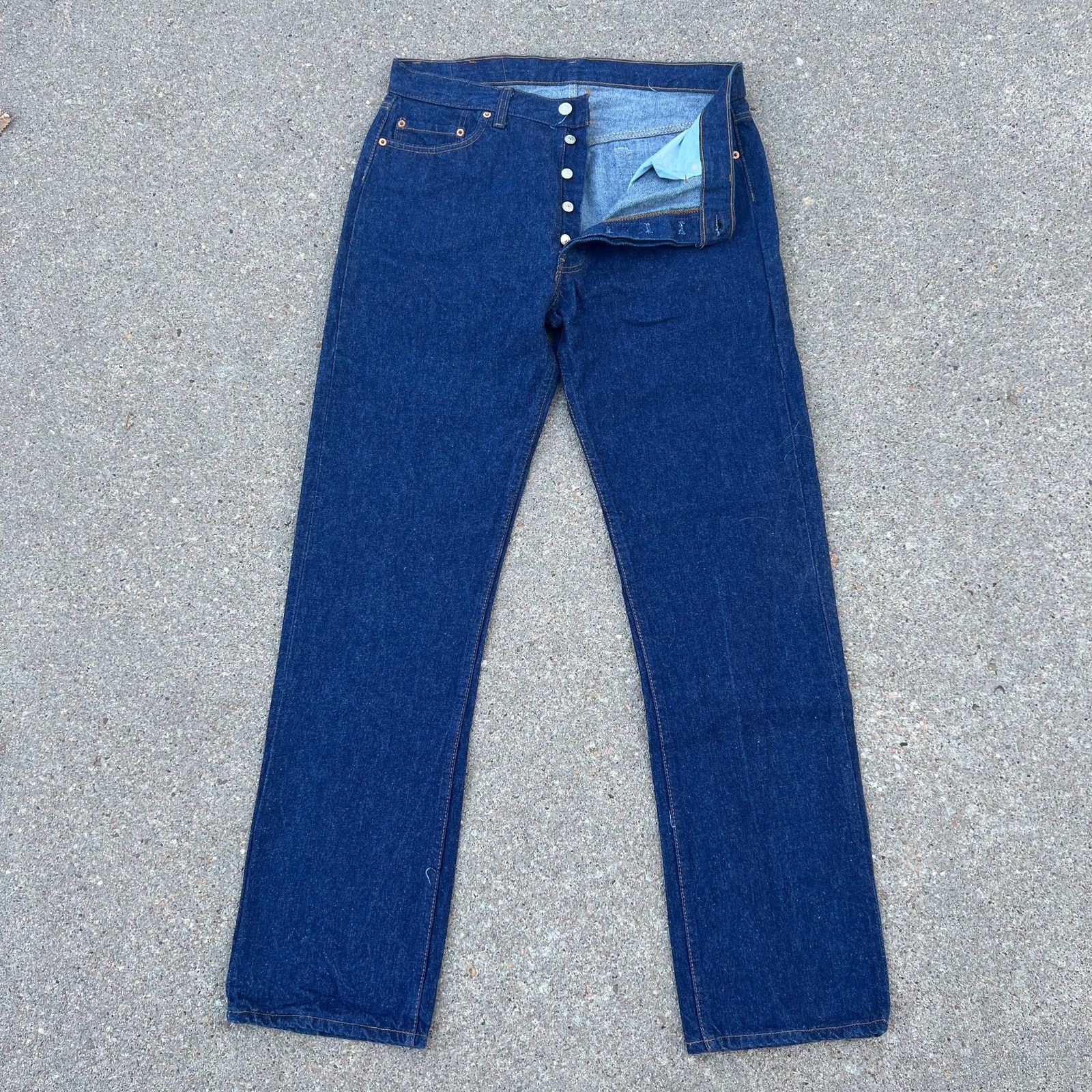 Levi's 80s Levi’s 501 Button Fly Straight Leg Jeans NWT 36x34 Size US 36 / EU 52 - 2 Thumbnail