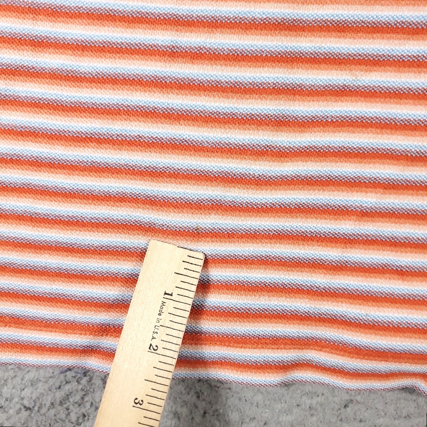 Tommy Hilfiger Tommy Hilfiger Polo Shirt Mens Large Orange Striped Casual Short Sleeve Activewear Size US L / EU 52-54 / 3 - 7 Thumbnail