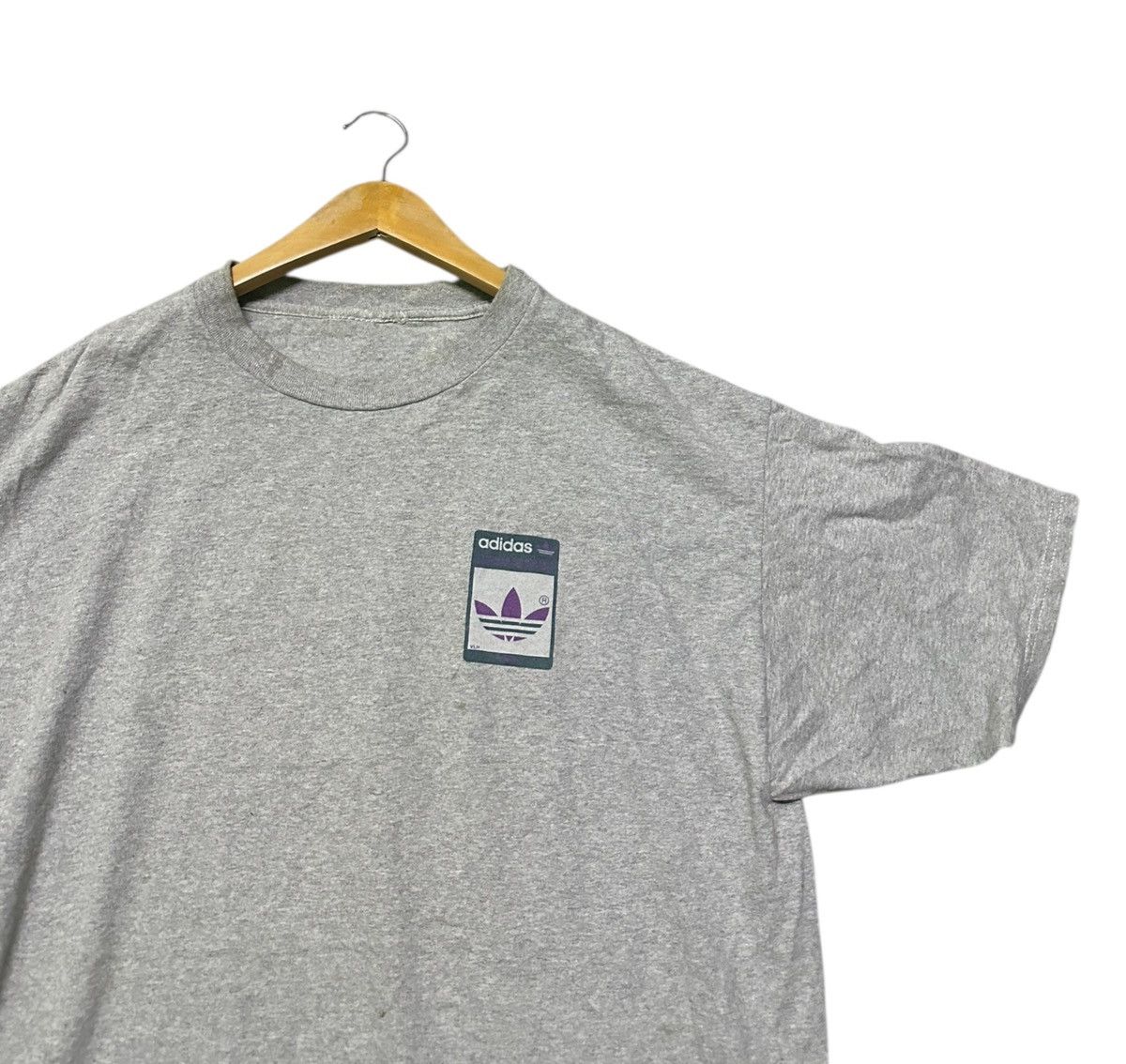 Adidas Vintage 90s Adidas backhit tshirt Size US XL / EU 56 / 4 - 3 Thumbnail