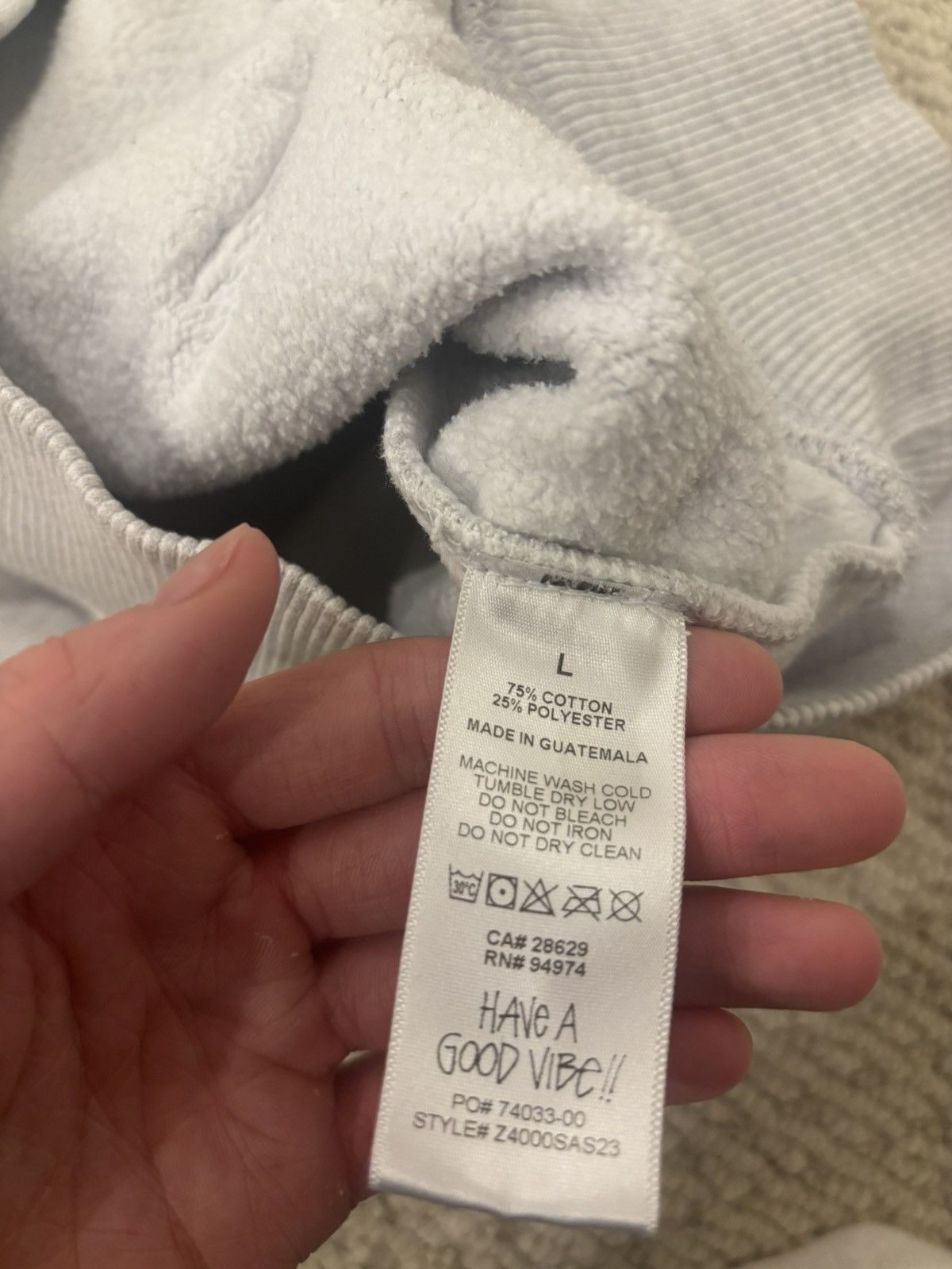 Stussy gray large stussy hoodie Size US L / EU 52-54 / 3 - 4 Thumbnail