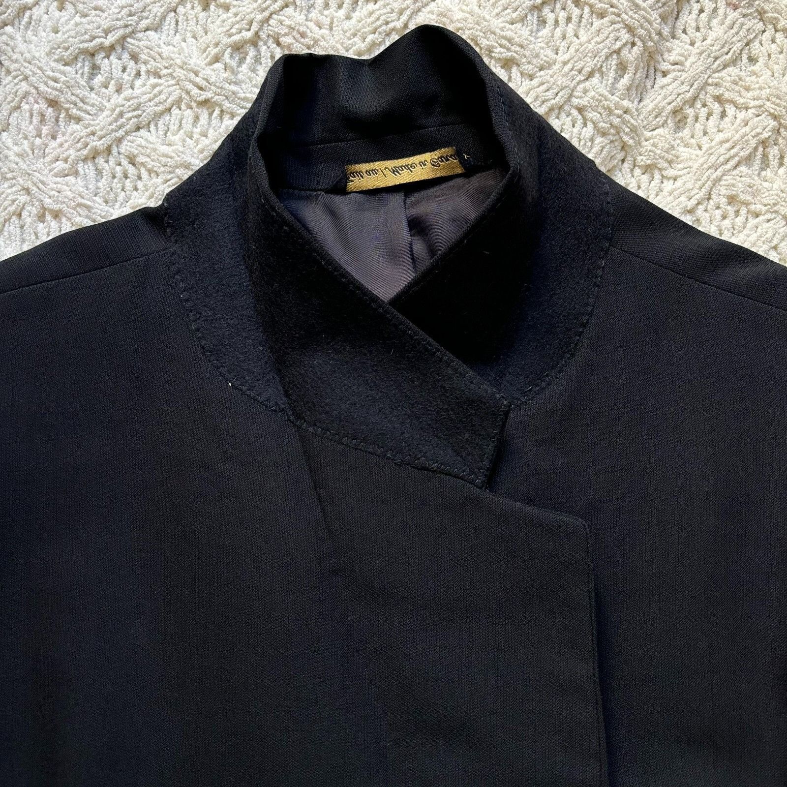 Jack Victor Jack Victor Sport Coat Pure Virgin Wool Black Blazer Suit Ja Size 50R - 14 Thumbnail