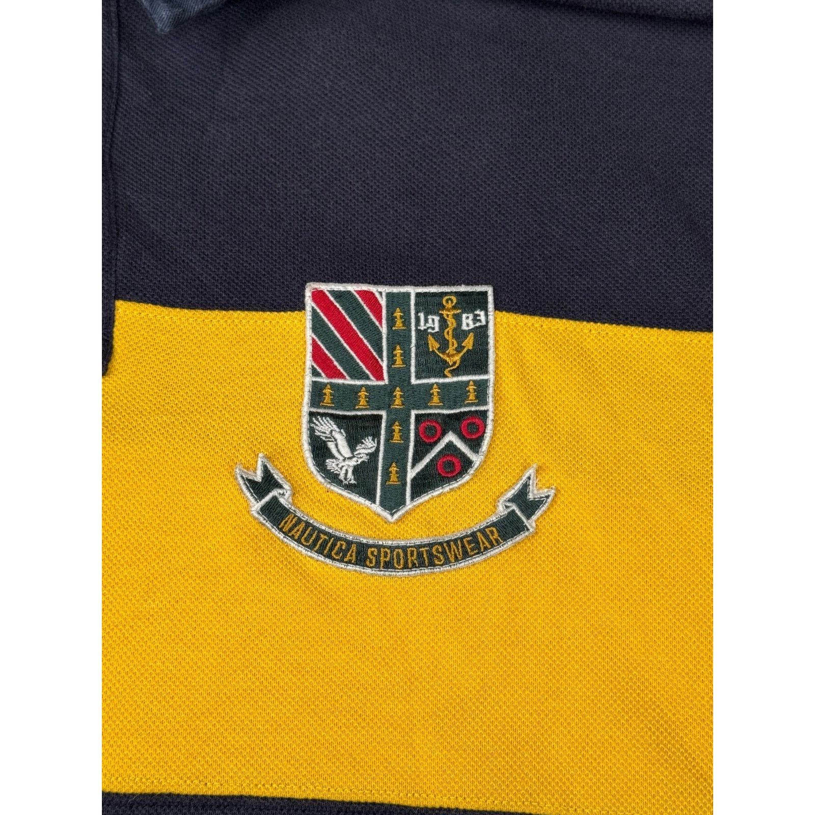 Nautica Vtg Nautica Sportswear Rugby Polo Shirt XL Striped Crest Size US XL / EU 56 / 4 - 5 Thumbnail