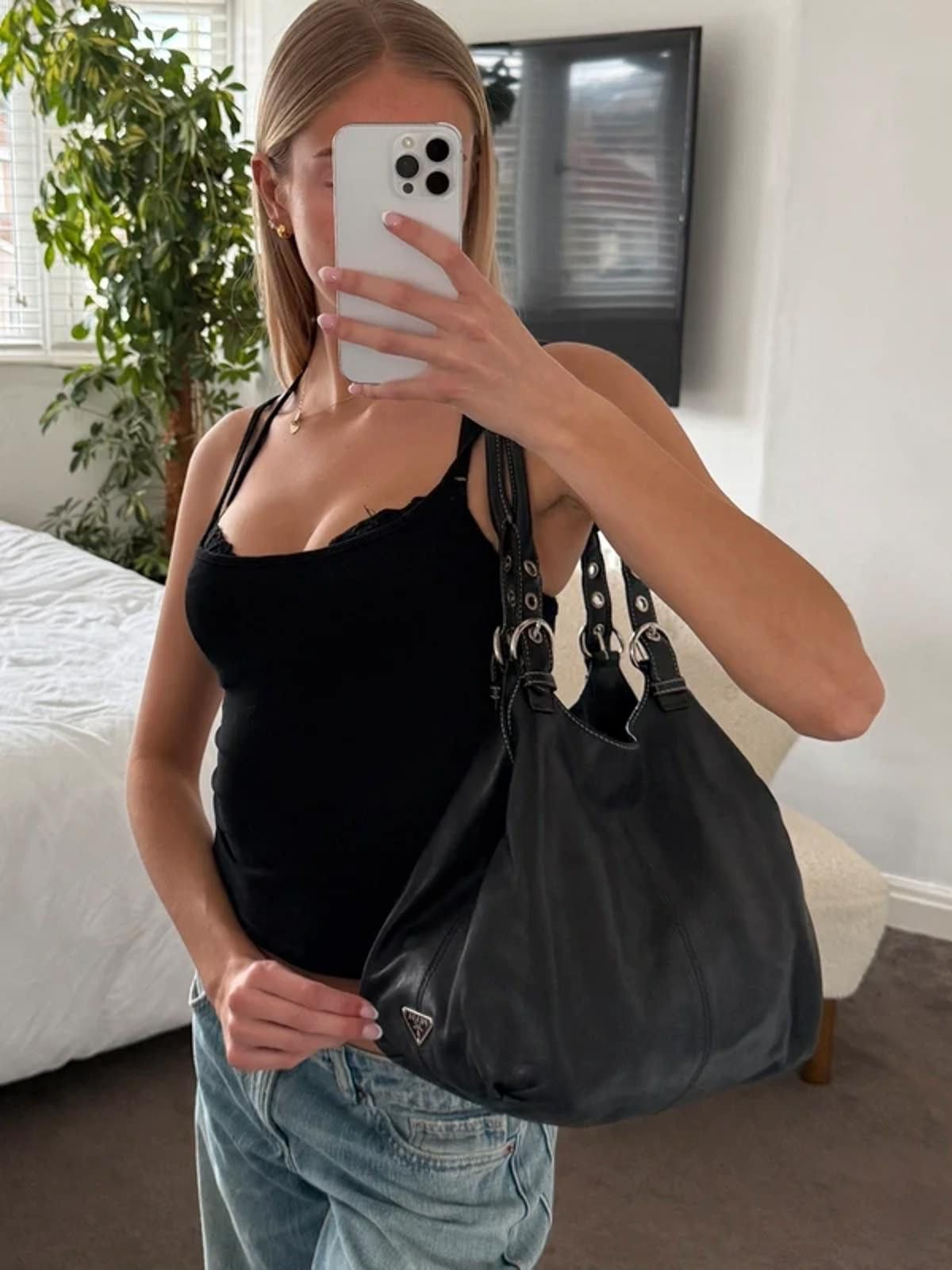 Prada Prada Leather Shoulder Bag Size ONE SIZE - 7 Thumbnail
