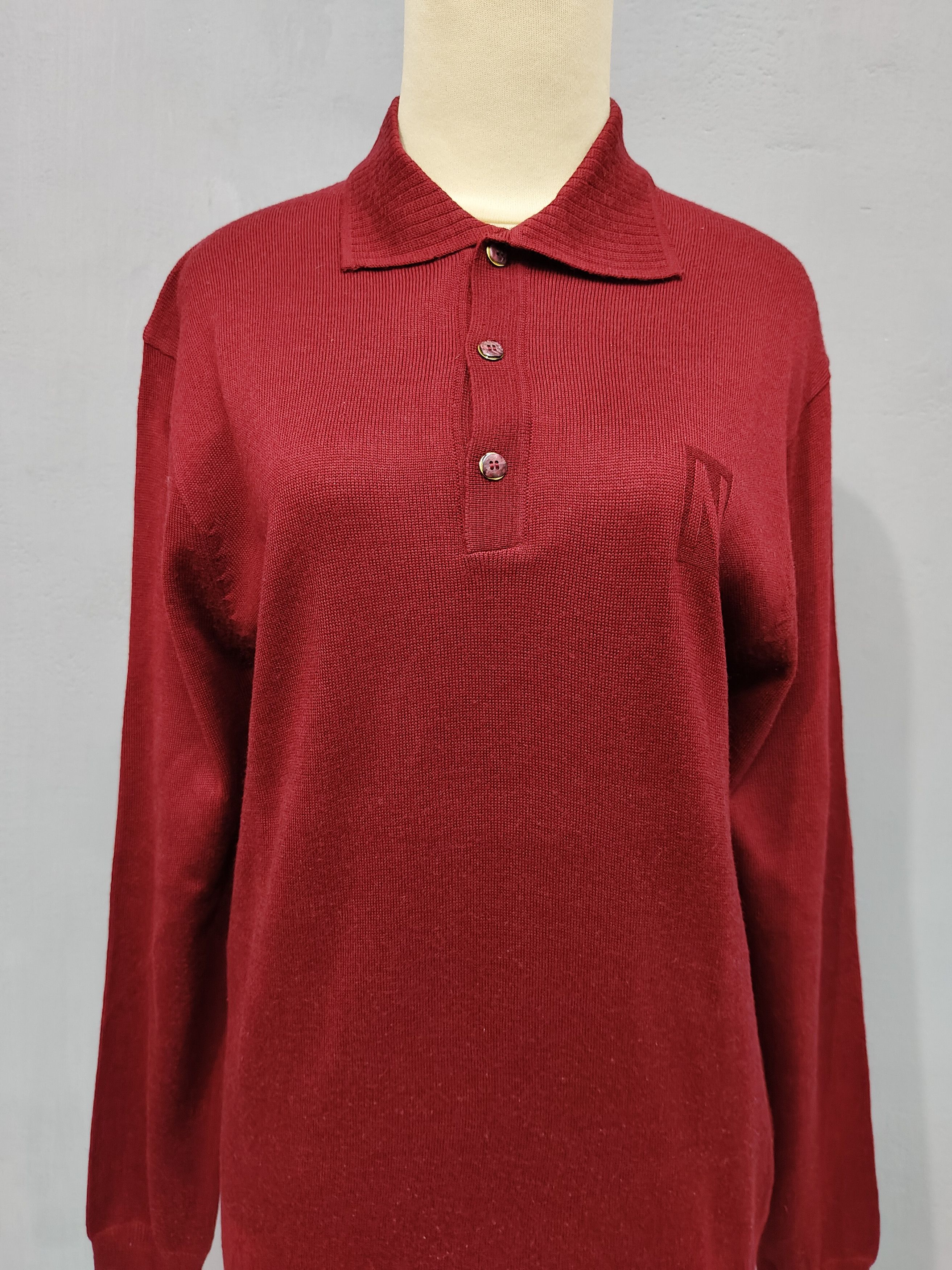 Nina Ricci 💥Vtg 80s Nina Ricci Logo Knitted Polos Size M / US 6-8 / IT 42-44 - 2 Thumbnail