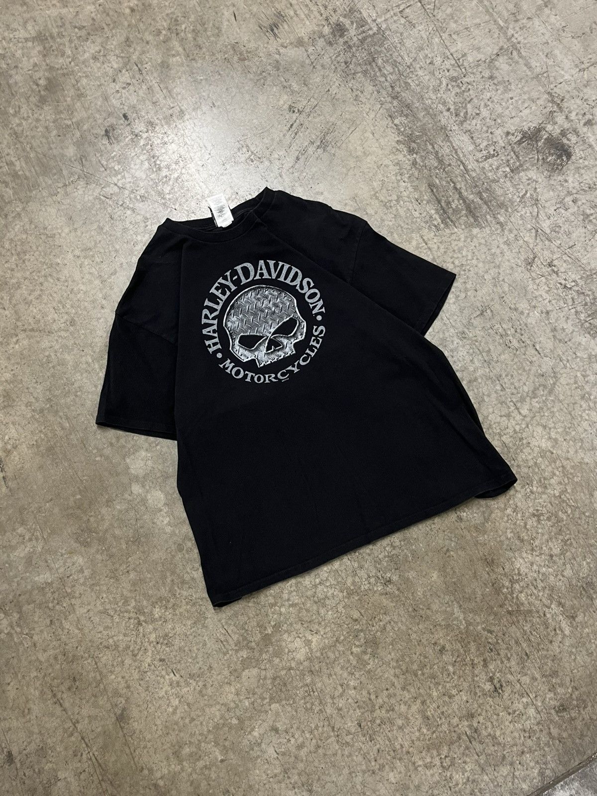 Harley Davidson × Vintage Harley Davidson vintage skull tee shirt hype rare grunge Size US XL / EU 56 / 4 - 1 Thumbnail